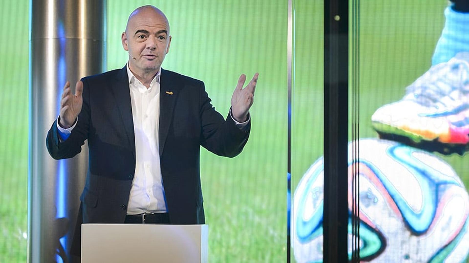 HOME - Gianni Infantino, presidente da Fifa (Foto: Fabrice Coffrini/AFP)