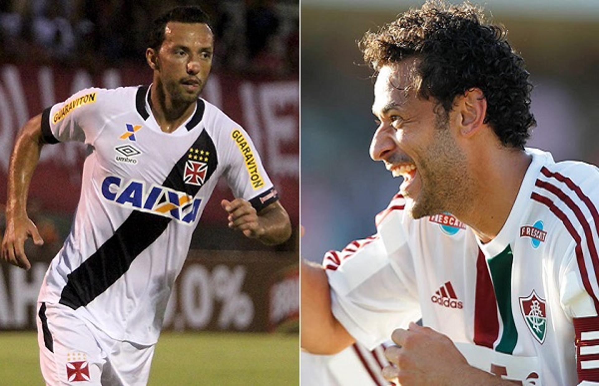 Nenê, do Vasco, e Fred, Fluminense