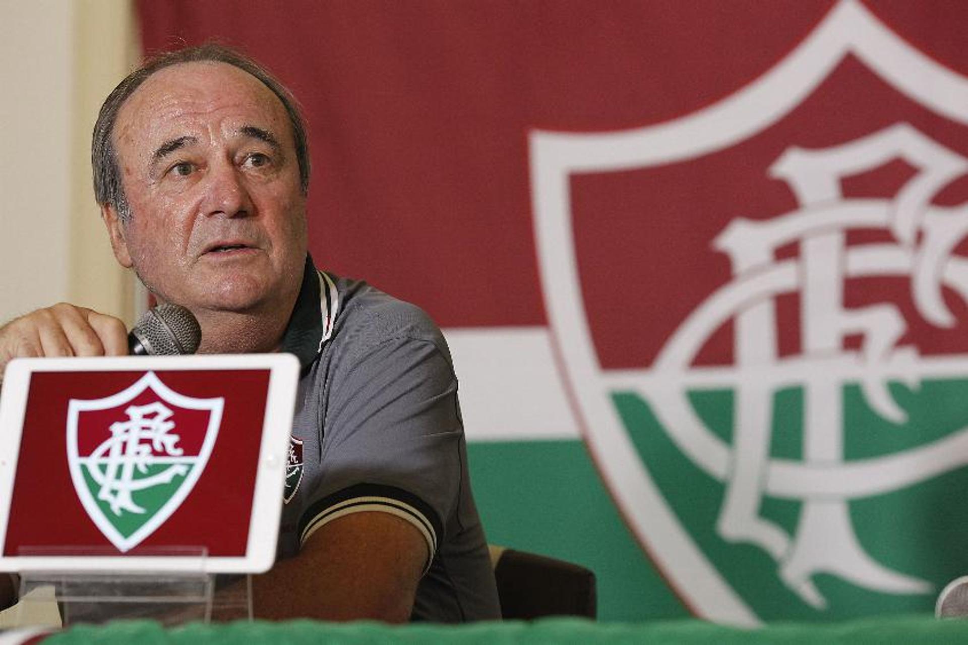 Levir Culpi durante a apresentação no Fluminense (Foto: Wagner Meier/LANCE!Press)