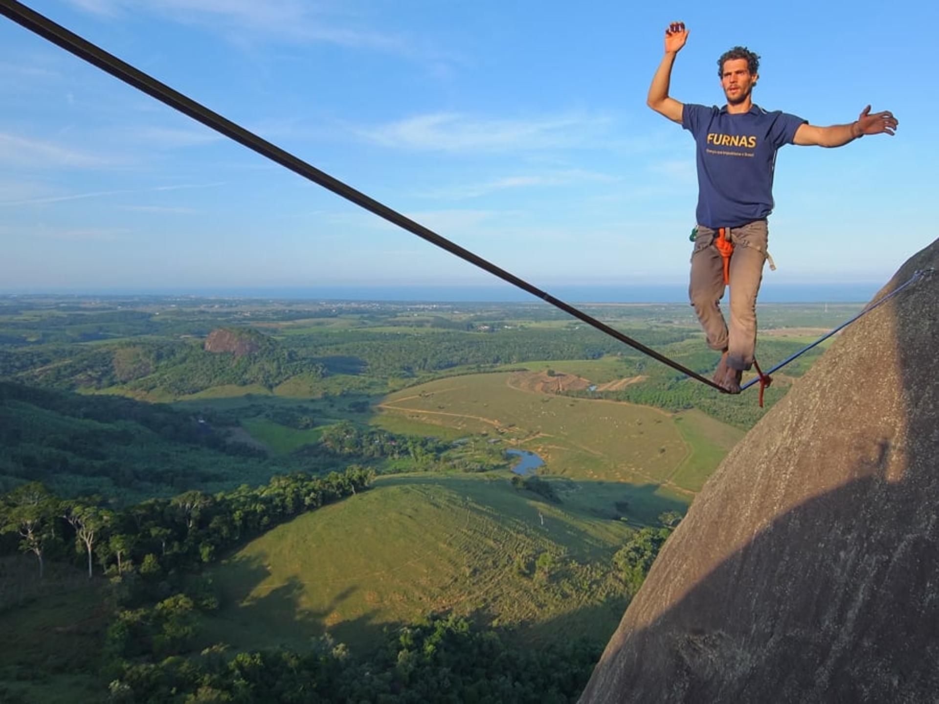 Caio Afeto, de highline