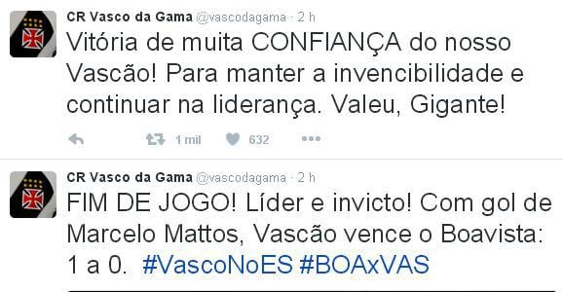 Vasco twitter