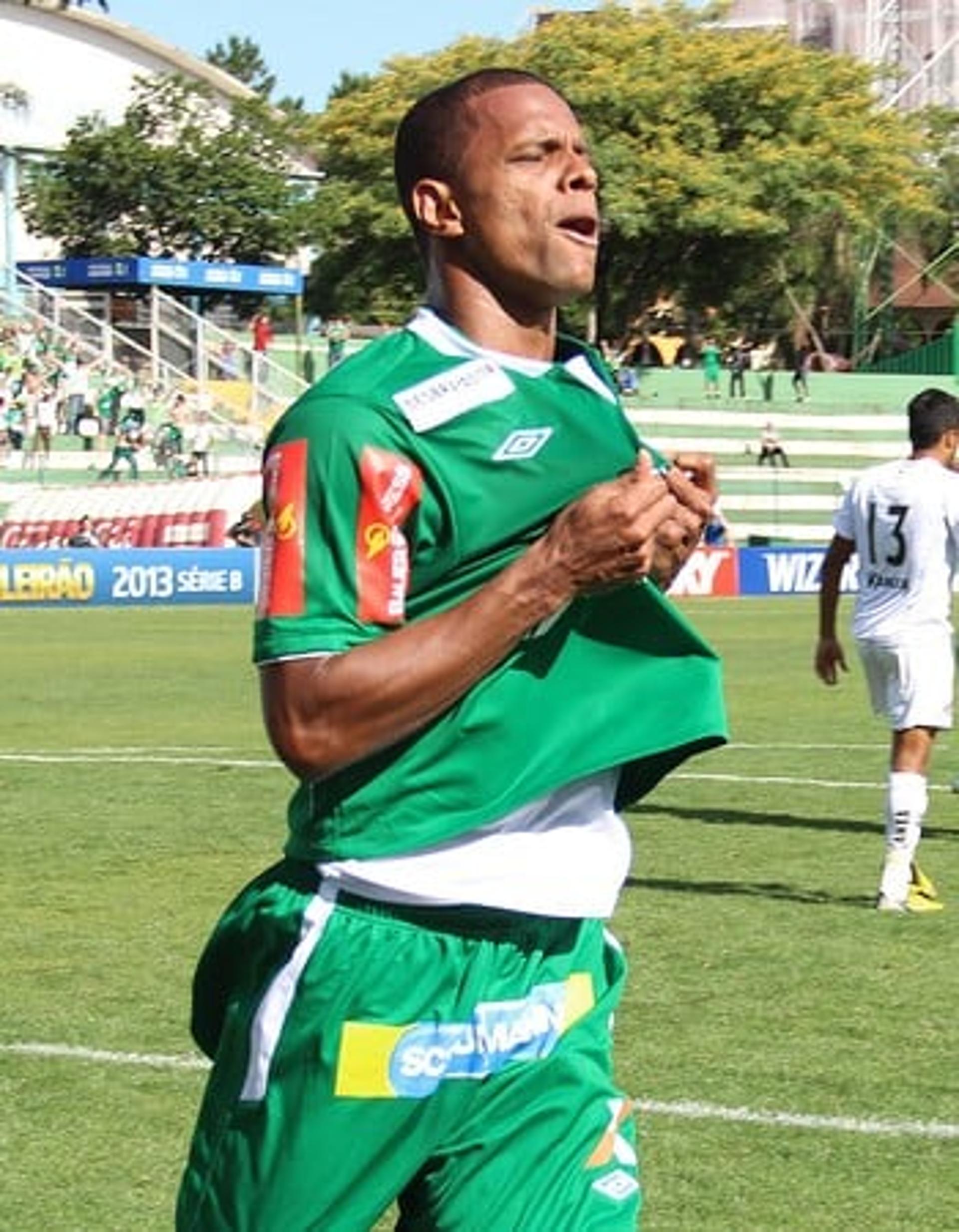 Bruno Rangel, autor dos três gols da Chapecoense (Foto: Aguante Comunicação/Chapecoense)