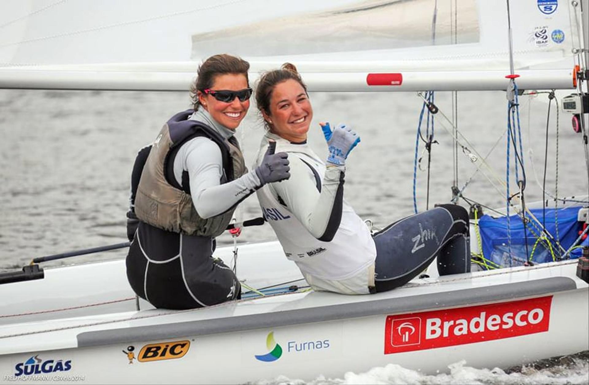 Velejadoras Fernanda Oliveira e Ana Luiza Barbachan