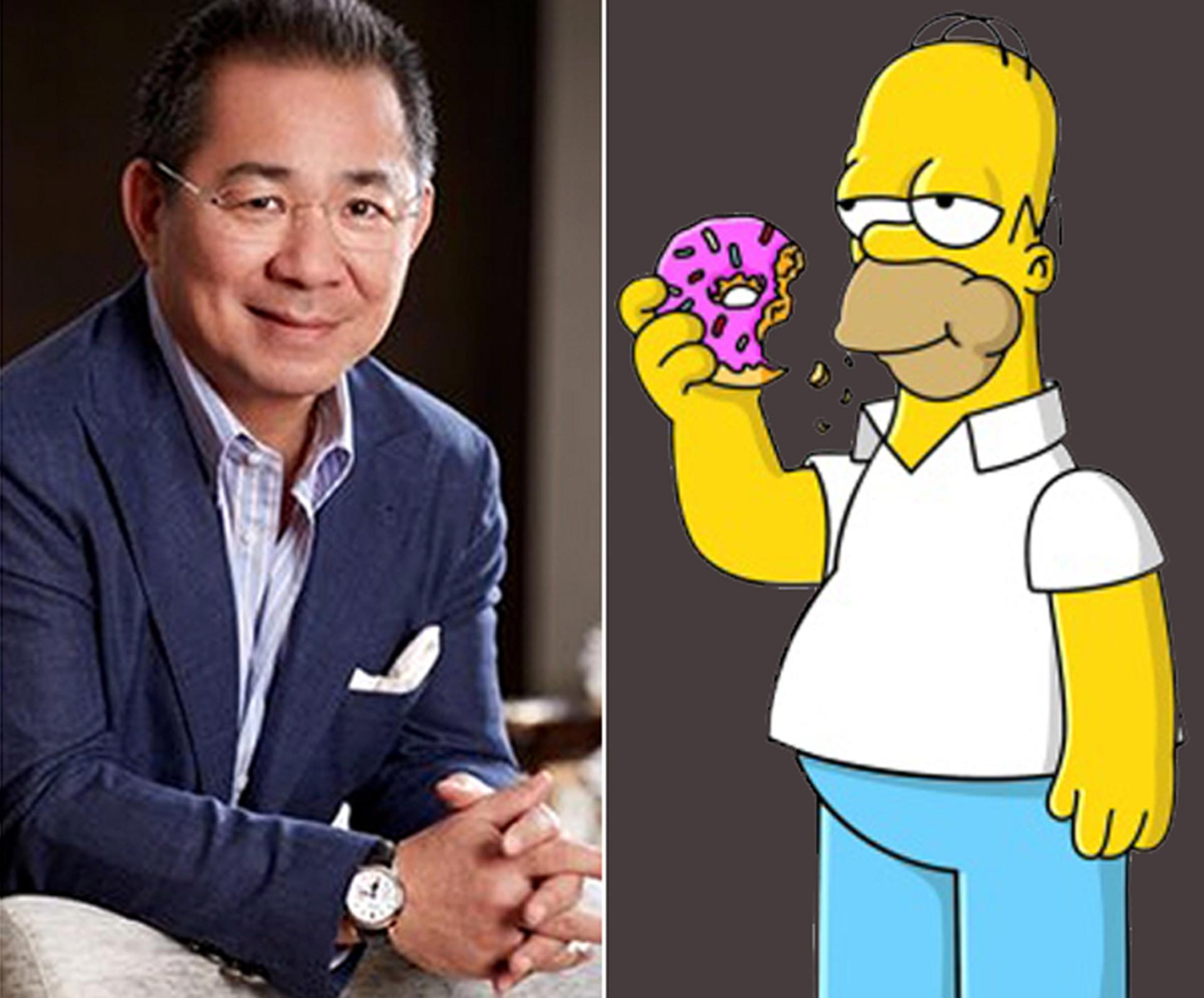 Vichai Srivaddhanaprabha e Homer Simpson