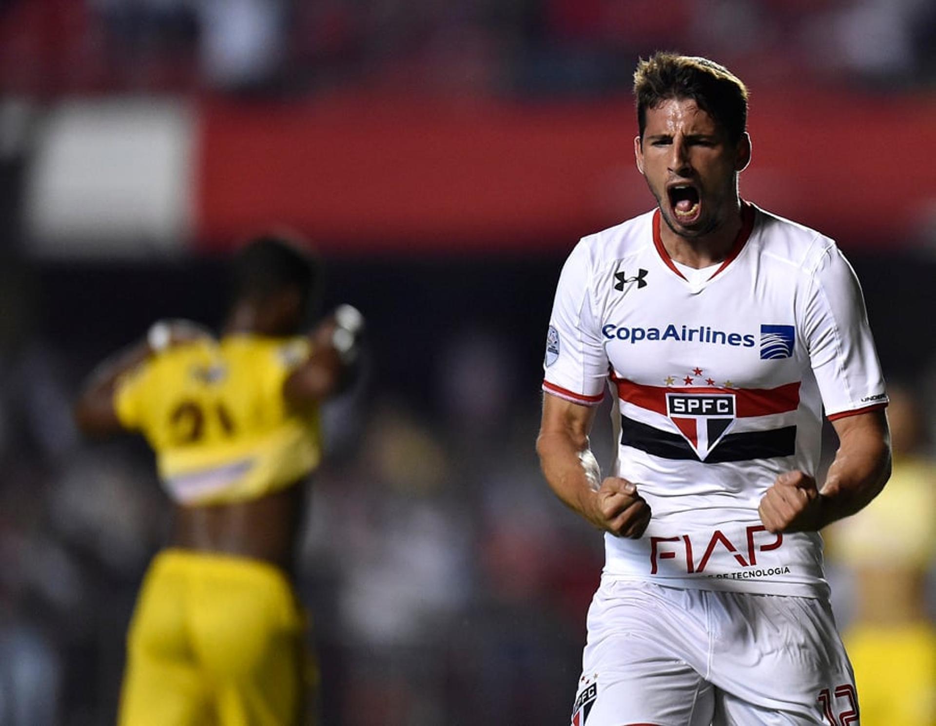 Autor de quatro gols contra o Trujillanos,&nbsp;Calleri é o artilheiro da Libertadores com cinco gols