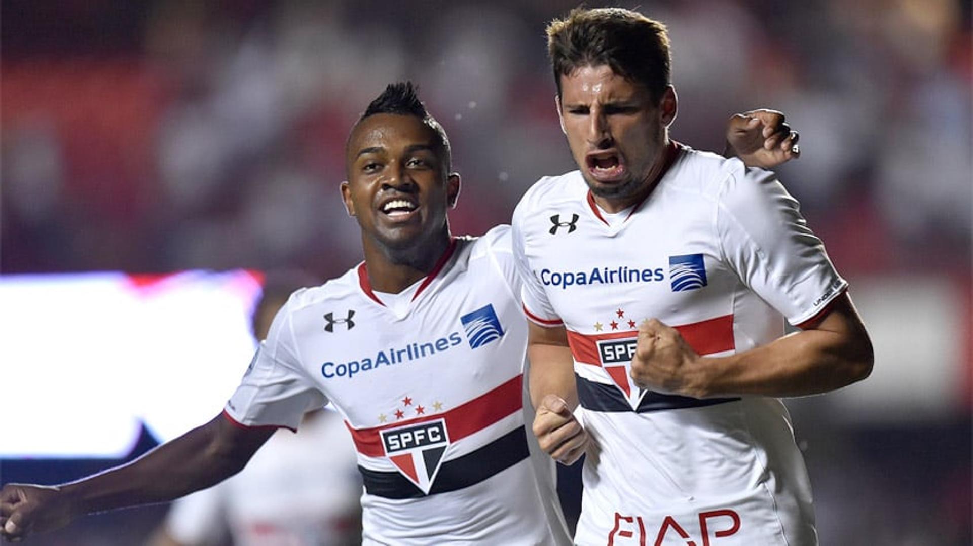 HOME - São Paulo x Trujillanos - Copa Libertadores - Kelvin e Calleri (Foto: Mauro Horita/LANCE!Press)