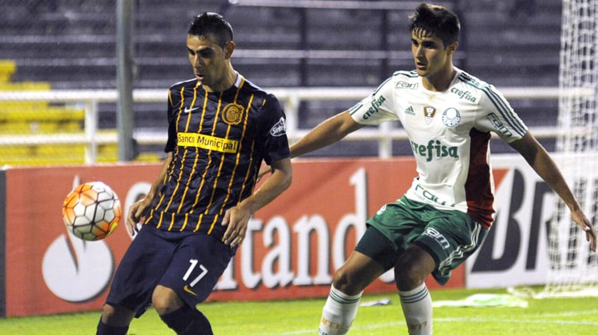 HOME - Rosario Central x Palmeiras - Copa Libertadores - Herrera e Thiago Martins (Foto: Stringer/AFP)