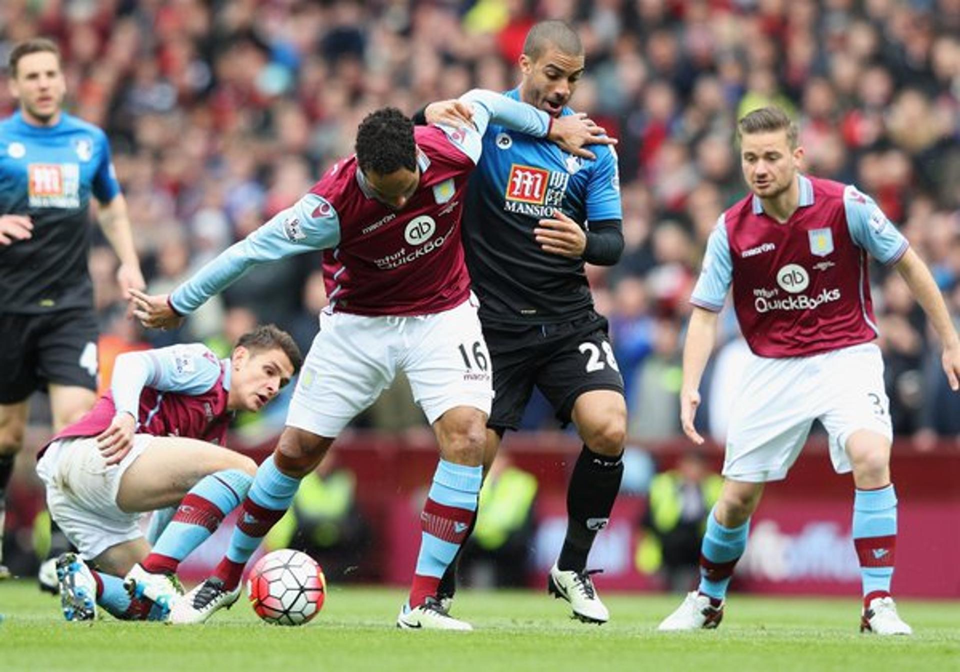 Aston Villa x Bournemouth (Foto: Divulgação)