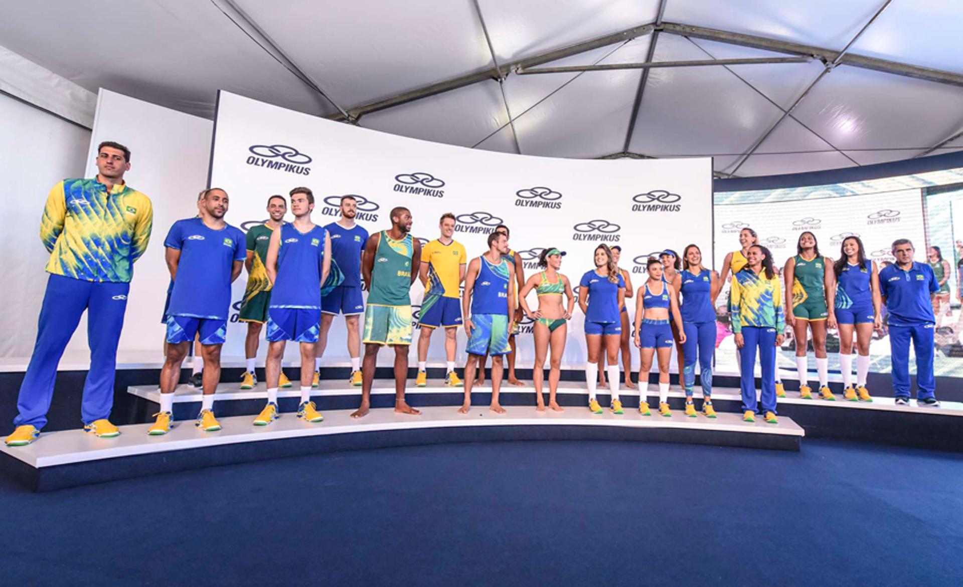 Novos uniformes do vôlei brasileiro