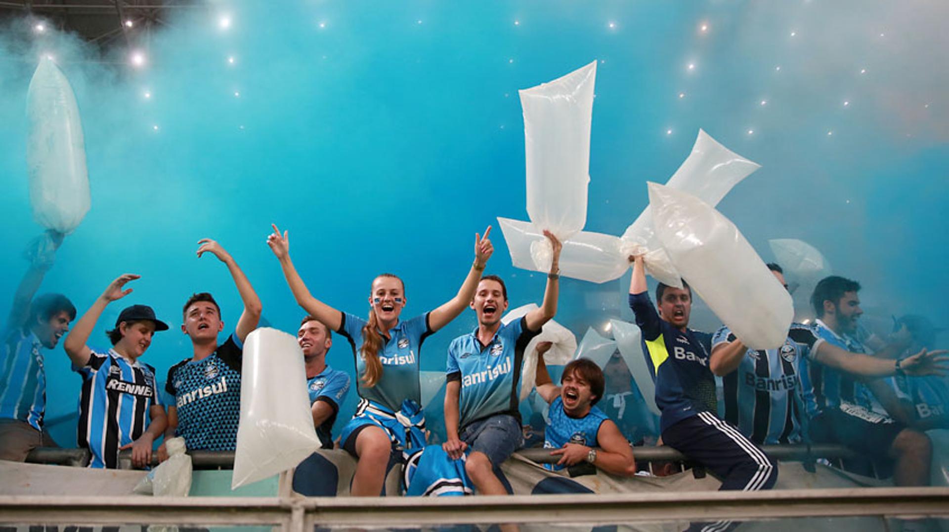 HOME - Grêmio x Toluca - Copa Libertadores - Torcida (Foto: Jefferson Bernardes/AFP)