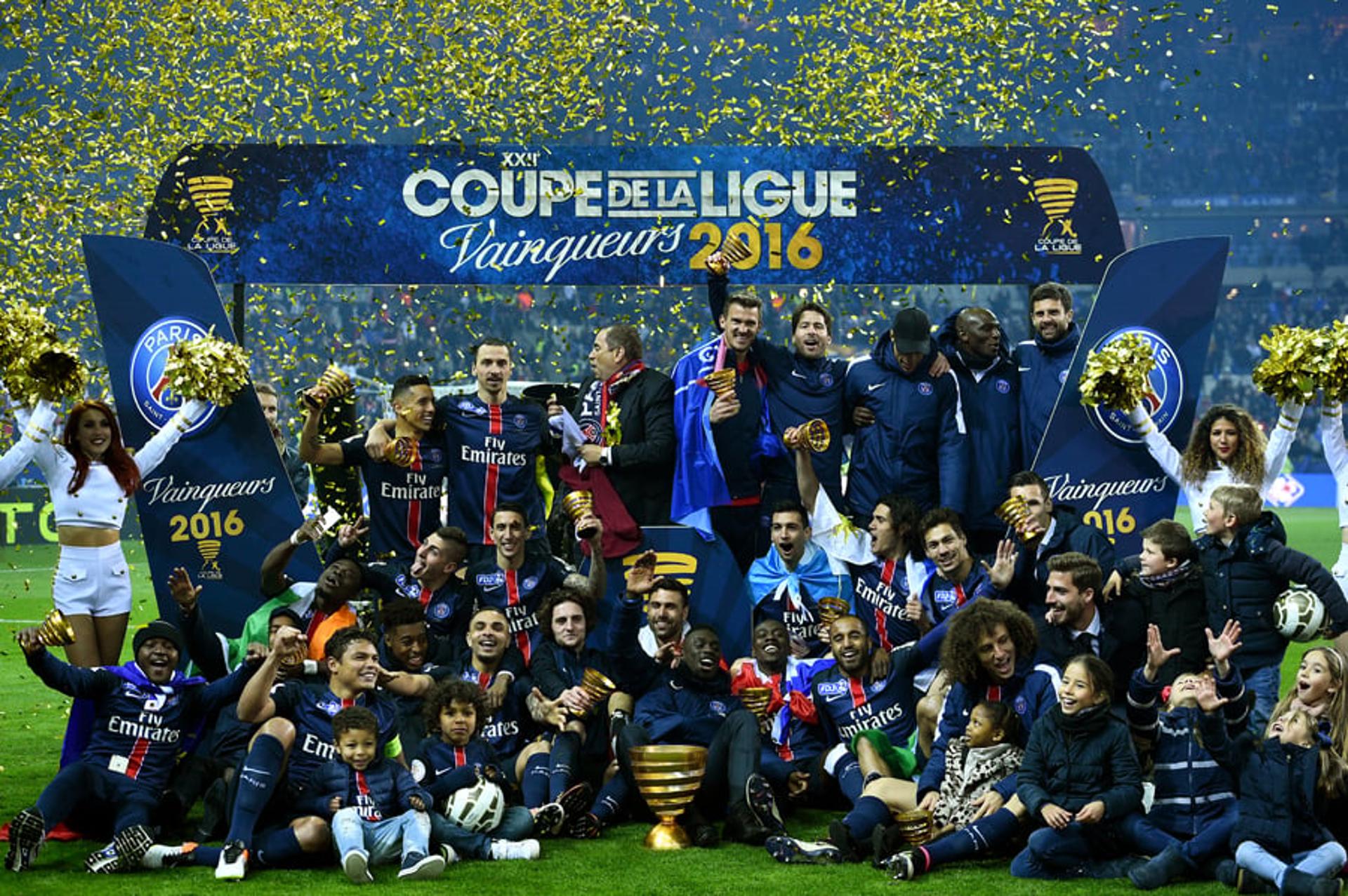 PSG conquistou a Taça da Liga Francesa&nbsp;