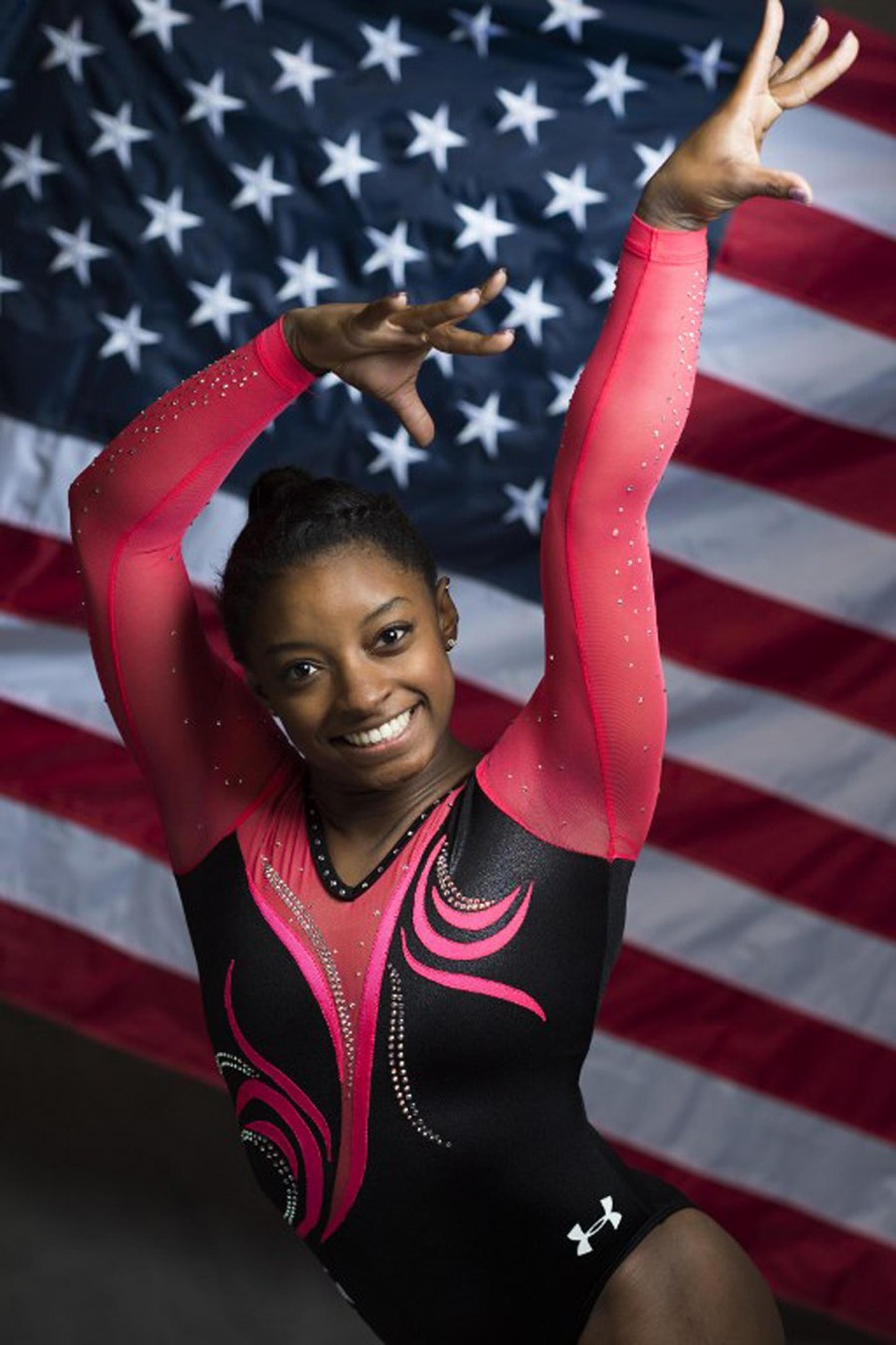 Simone Biles, a candidata a estrela da ginástica na Rio-2016<br>​