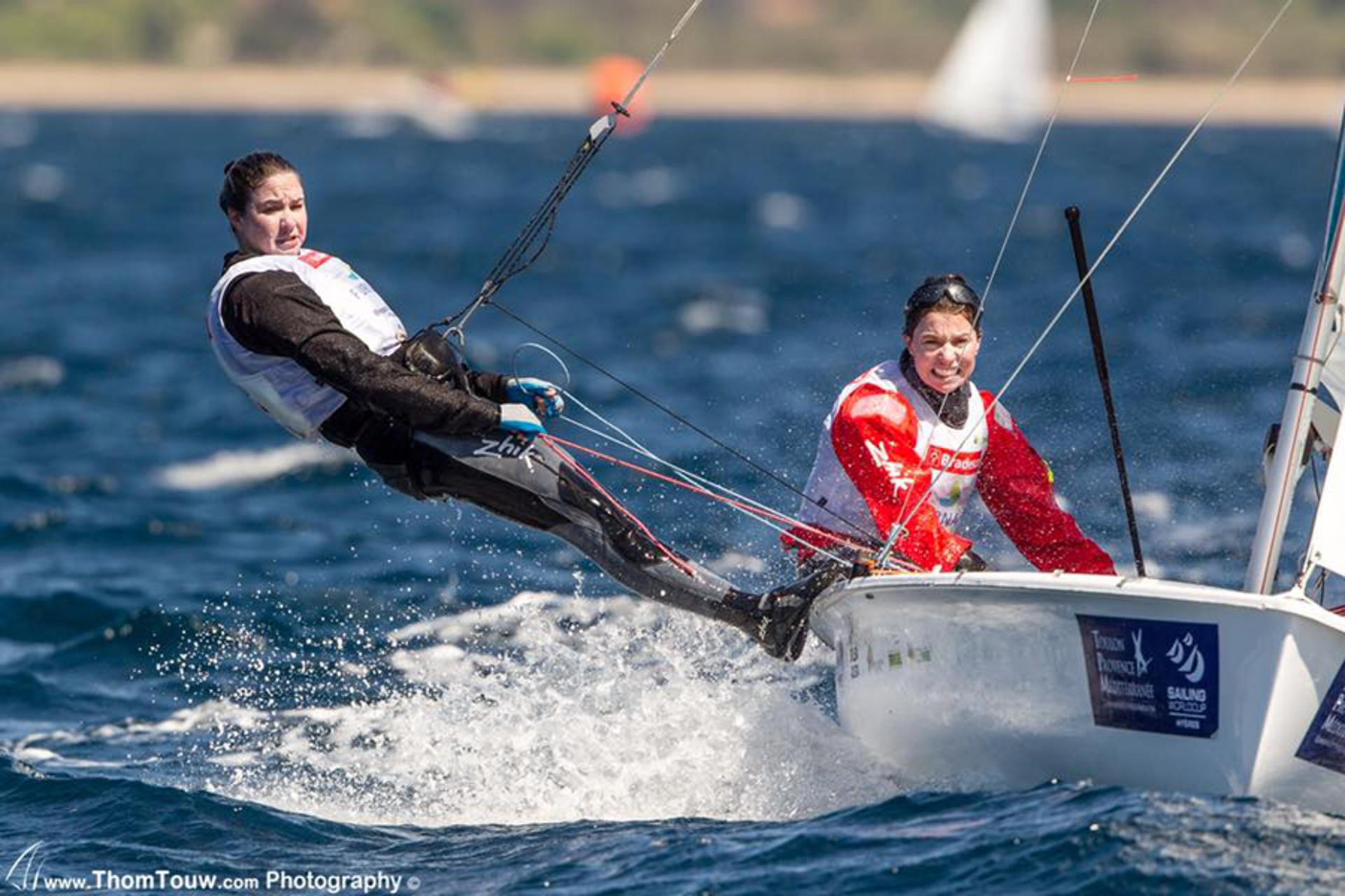 Fernanda Oliveira e Ana Barbachan na Copa do Mundo de Hyeres