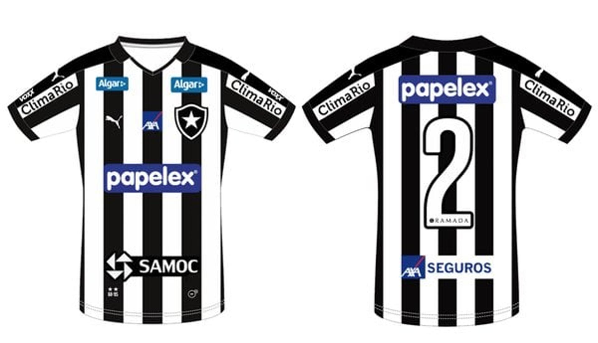 Camisa do Botafogo para a final do Carioca-2016 (Foto: Reprodução)