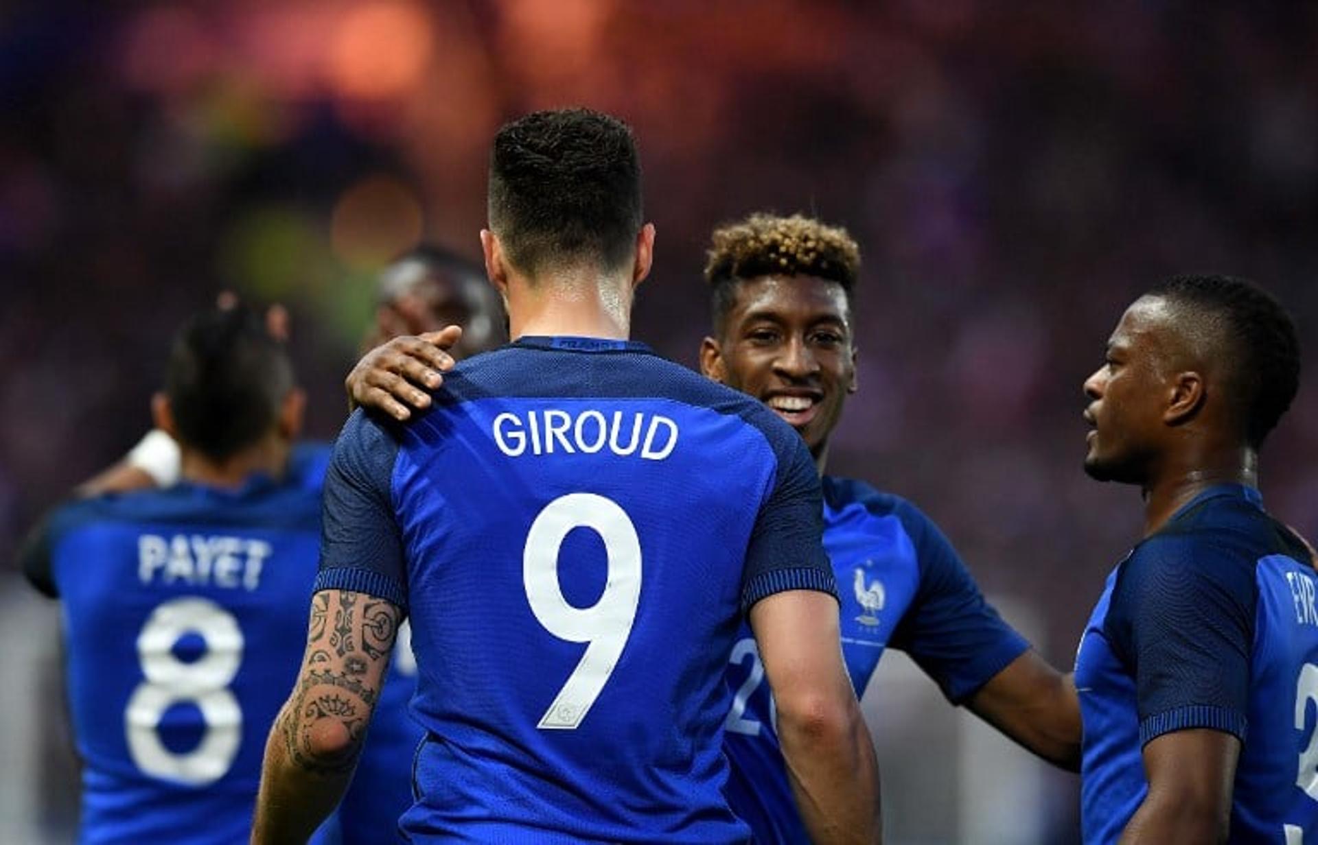 Coman, Evra e Giroud - França x Camarões