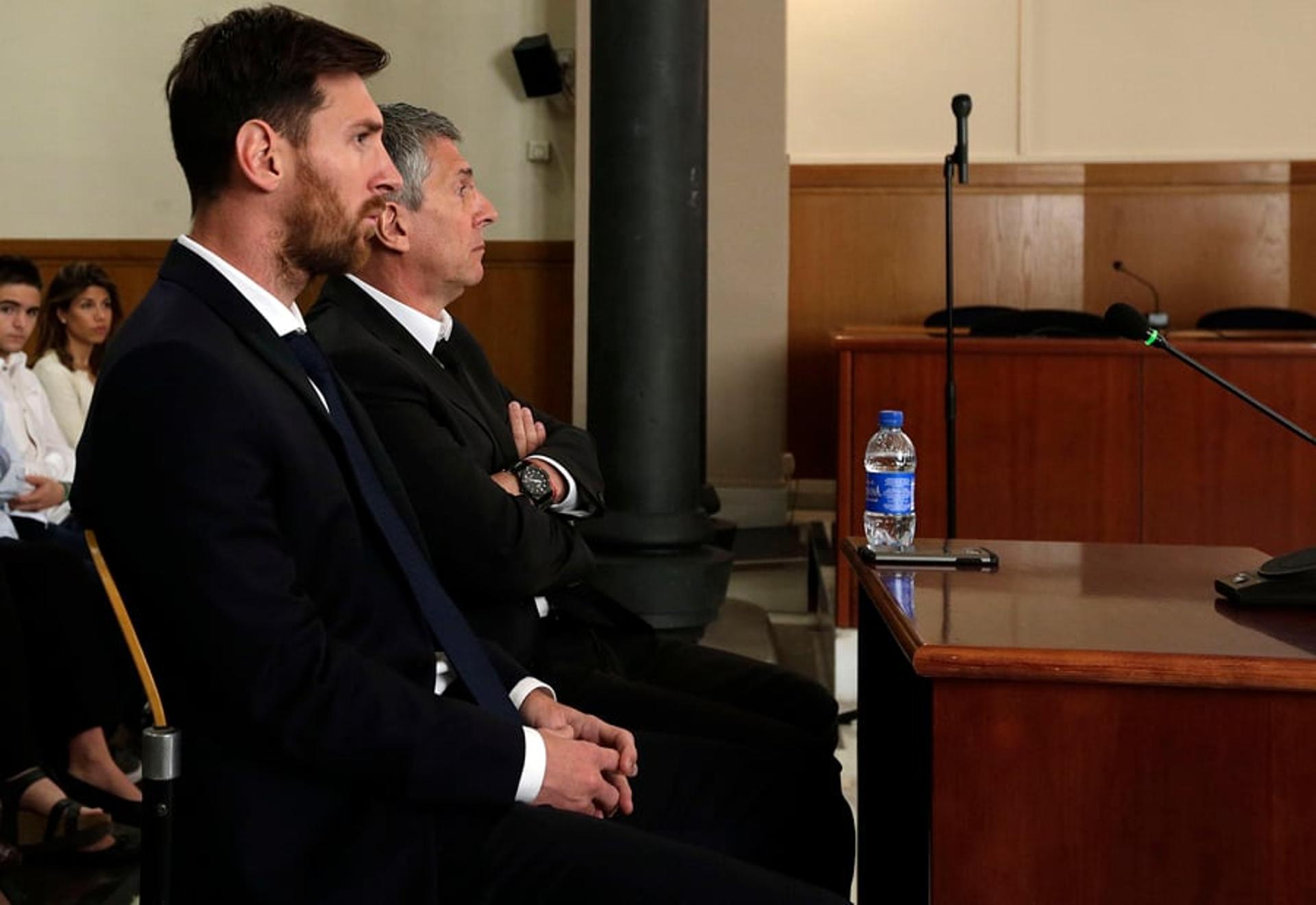 Messi no tribunal de Barcelona