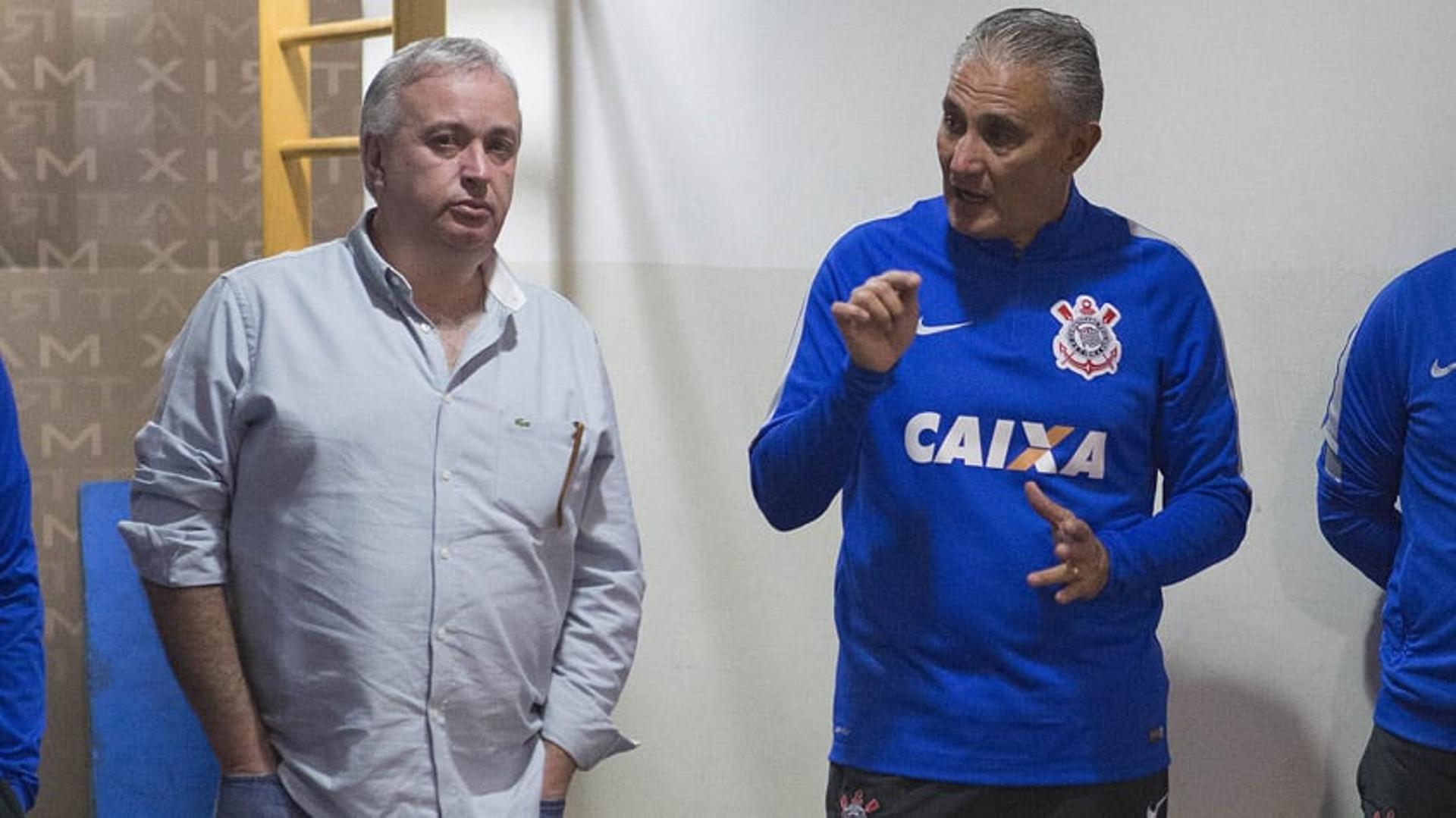 Roberto de Andrade na despedida do Tite