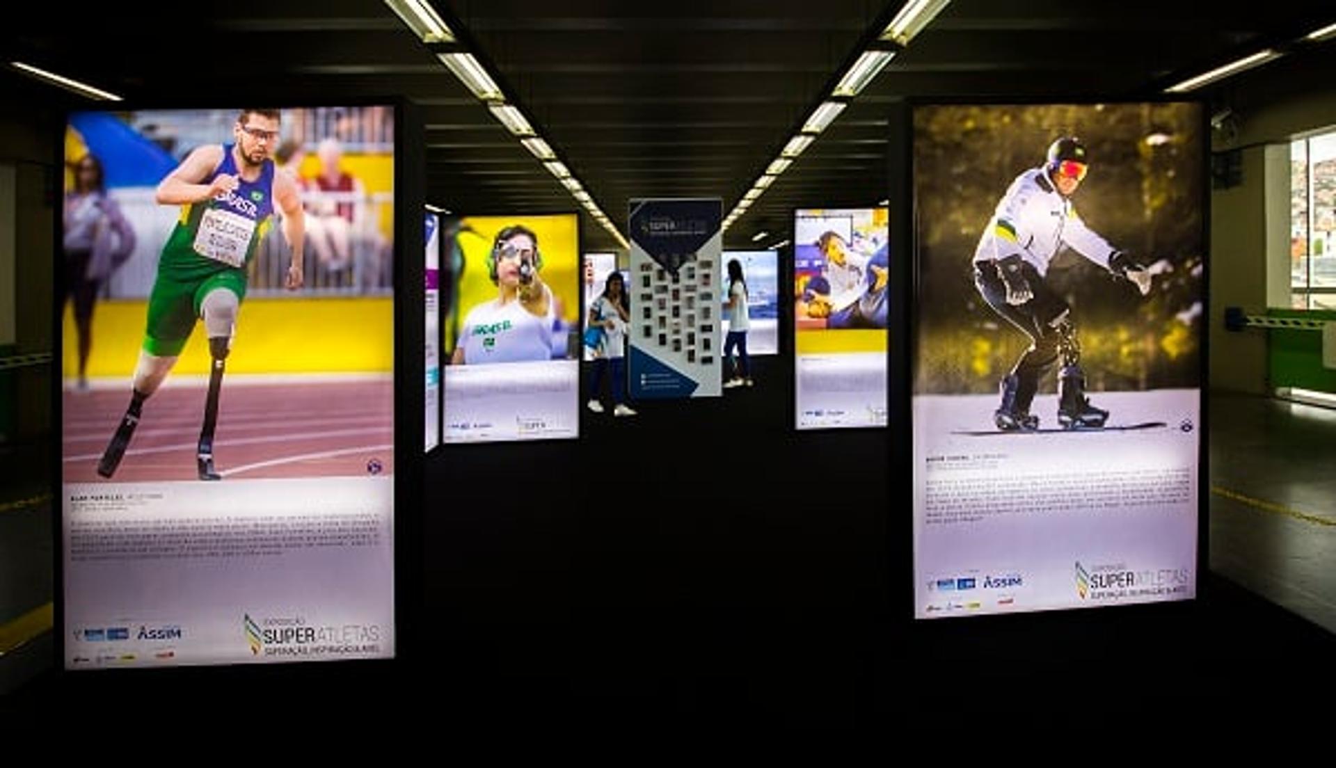 Exposição eterniza superação de grandes paratletas brasileiros (Foto: : Divulgação/Exposição Super Atletas)