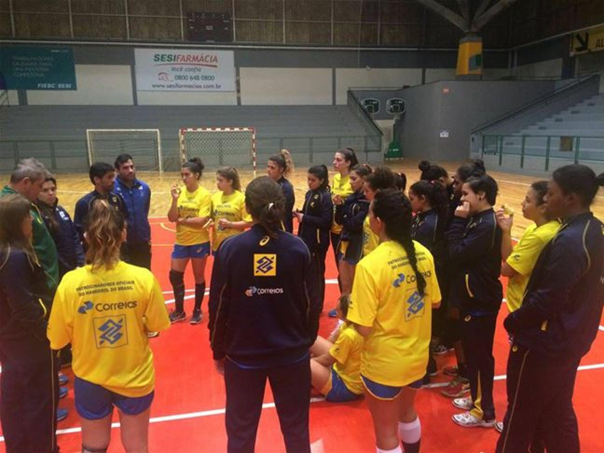 A Seleção estava reunida em Santa Catarina/ Foto: CBHb