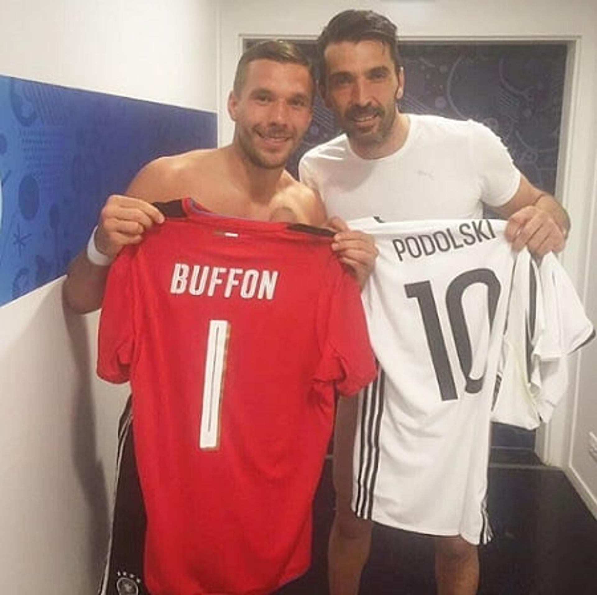 Podolski e Buffon