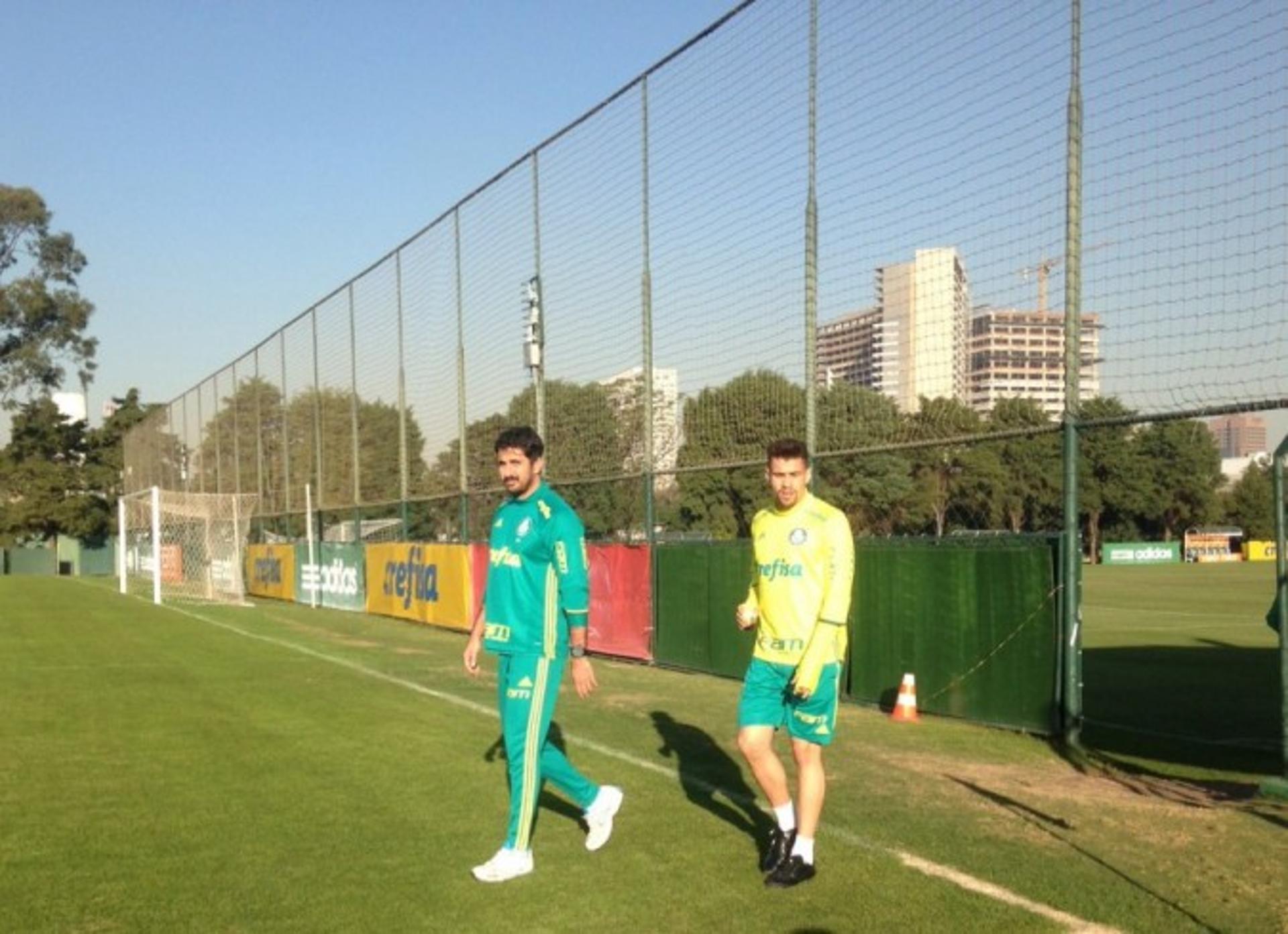 Moisés em treino do Palmeiras