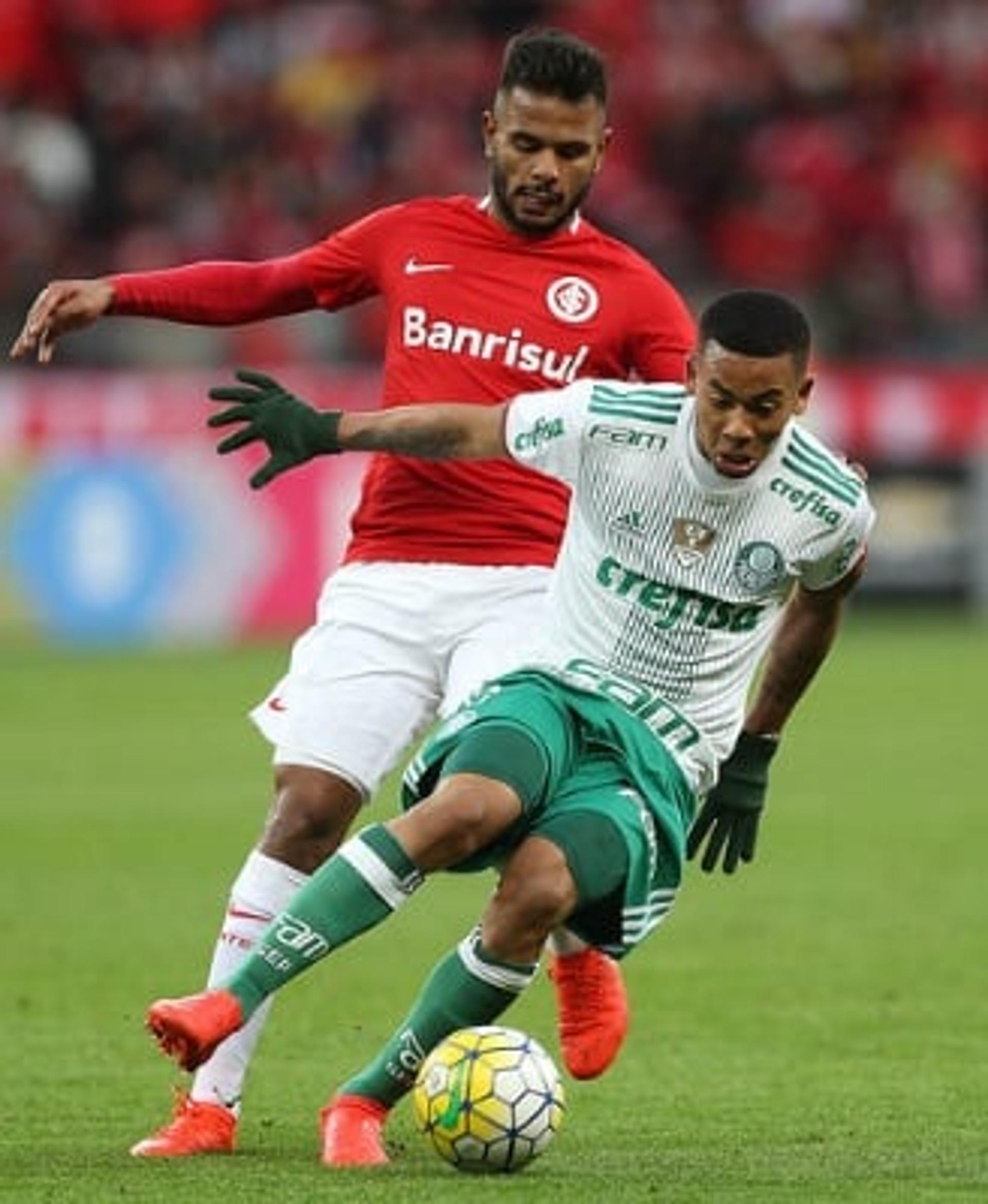 Gabriel Jesus em ação pelo Palmeiras contra o Internacional (Foto: Cesar Greco/Palmeiras)