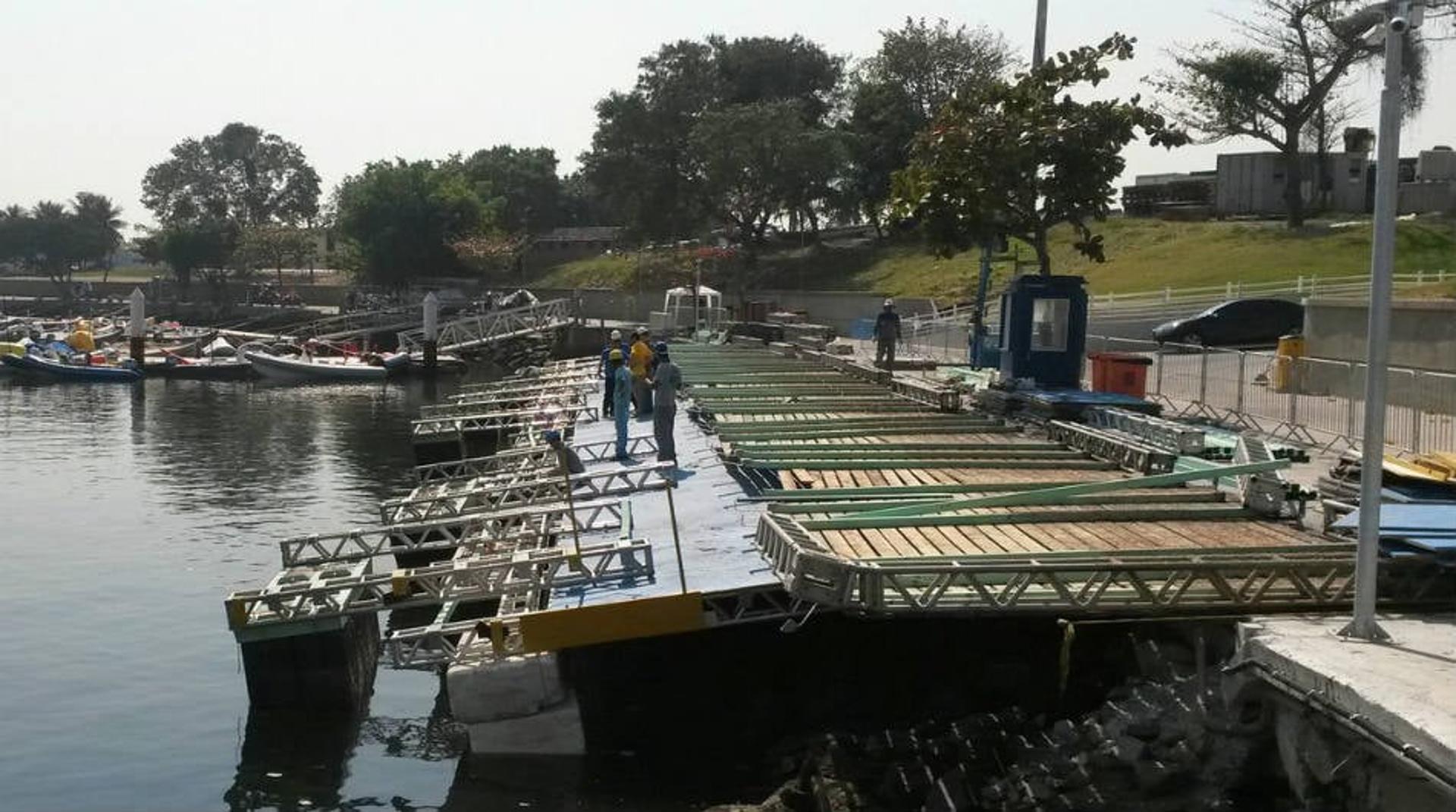 Rampa da Marina da Glória é trocada