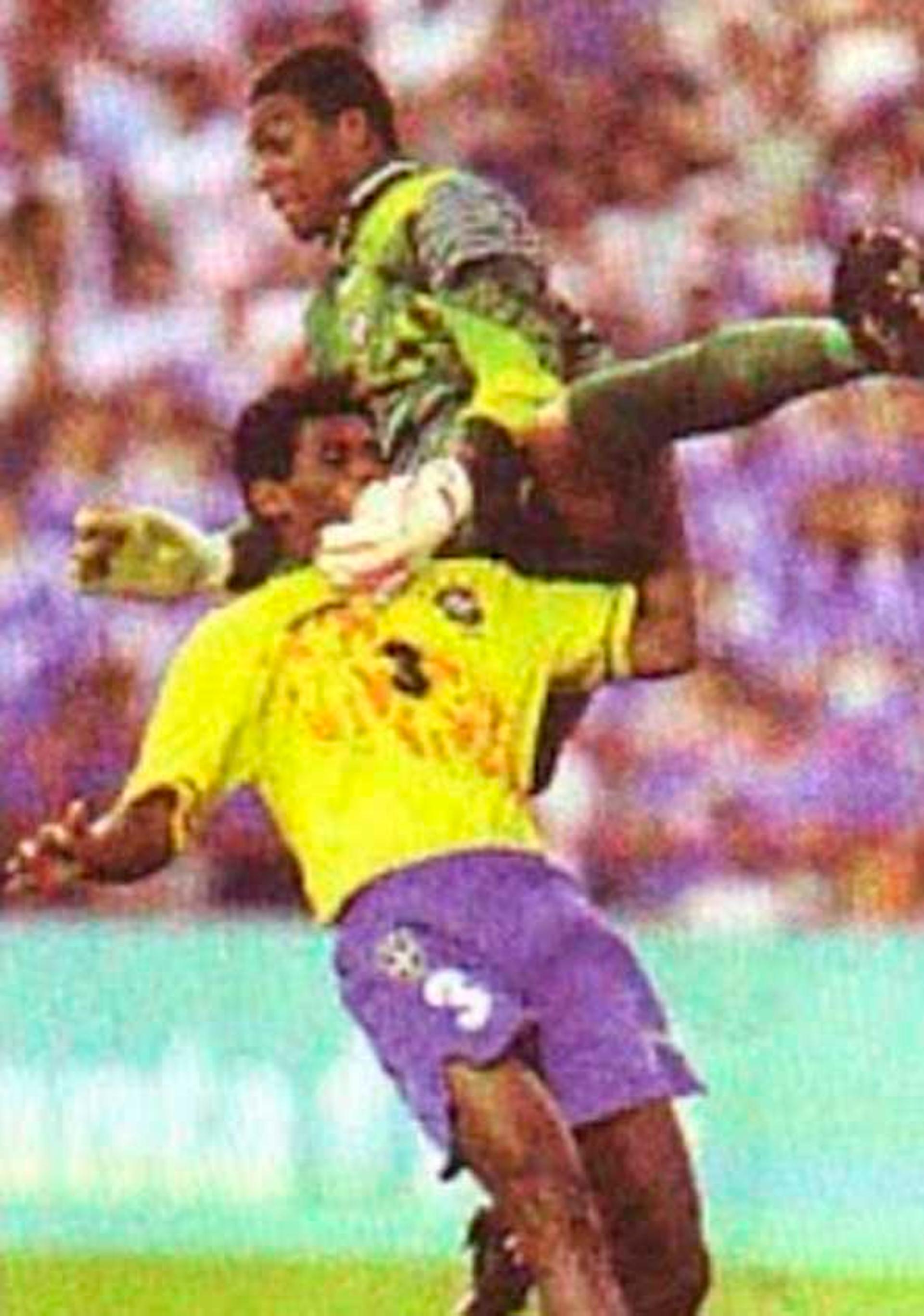 Trapalhada de Dida e Aldair na estreia da Seleção Olímpica de 1996