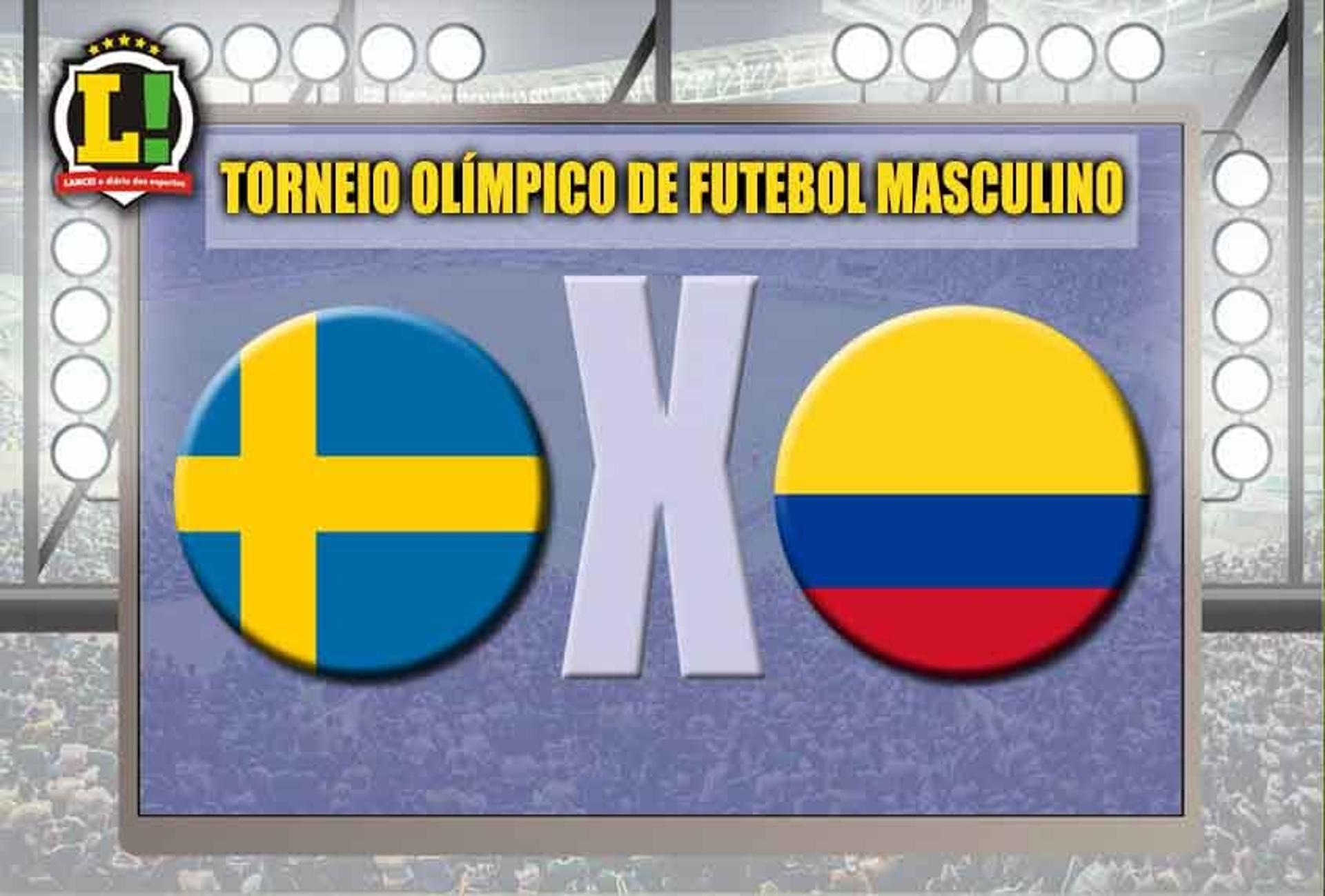 Apresentação Suécia x Colômbia Torneio Olímpico de Futebol Masculino