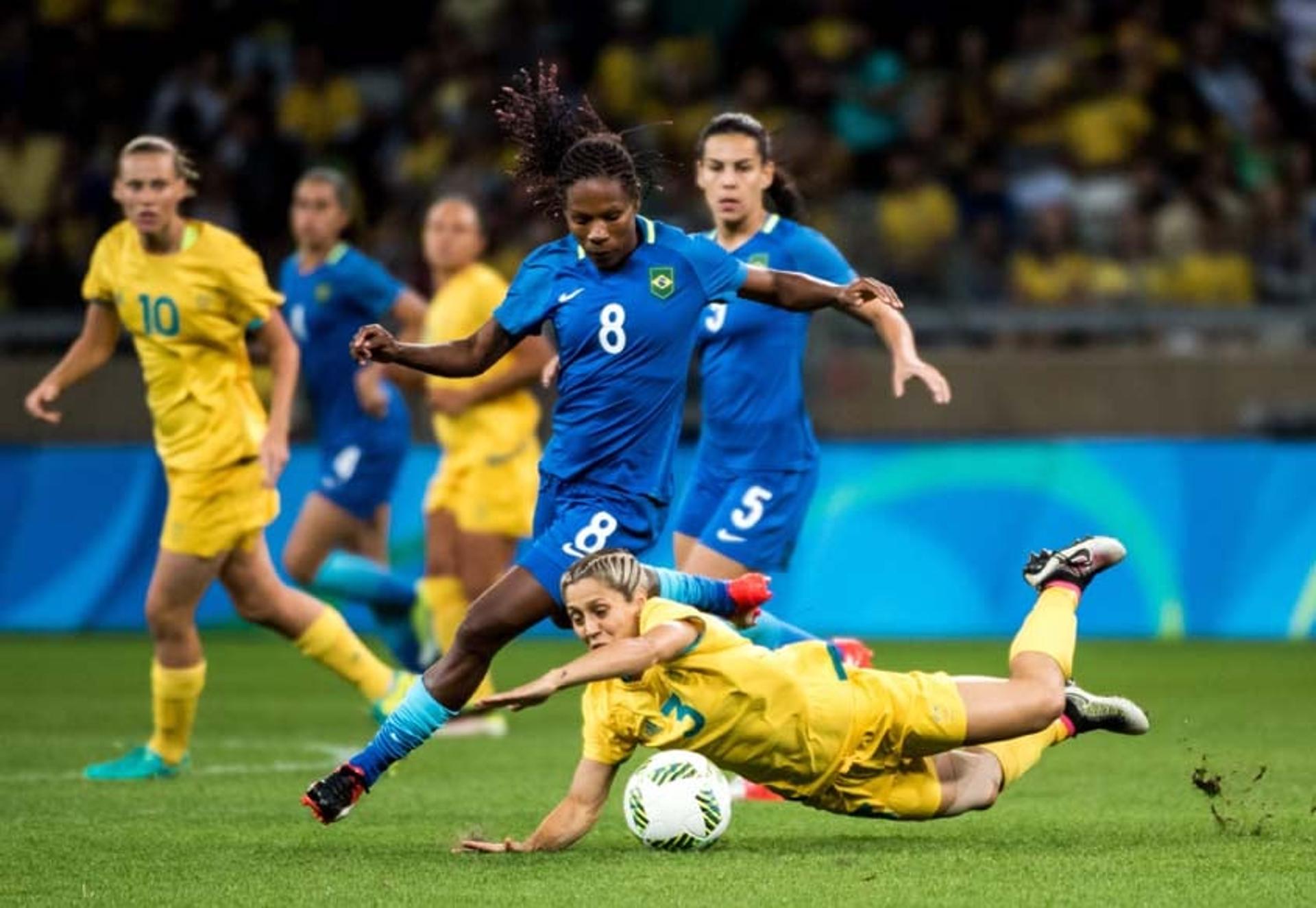 Brasil x Australia (Foto:AFP)