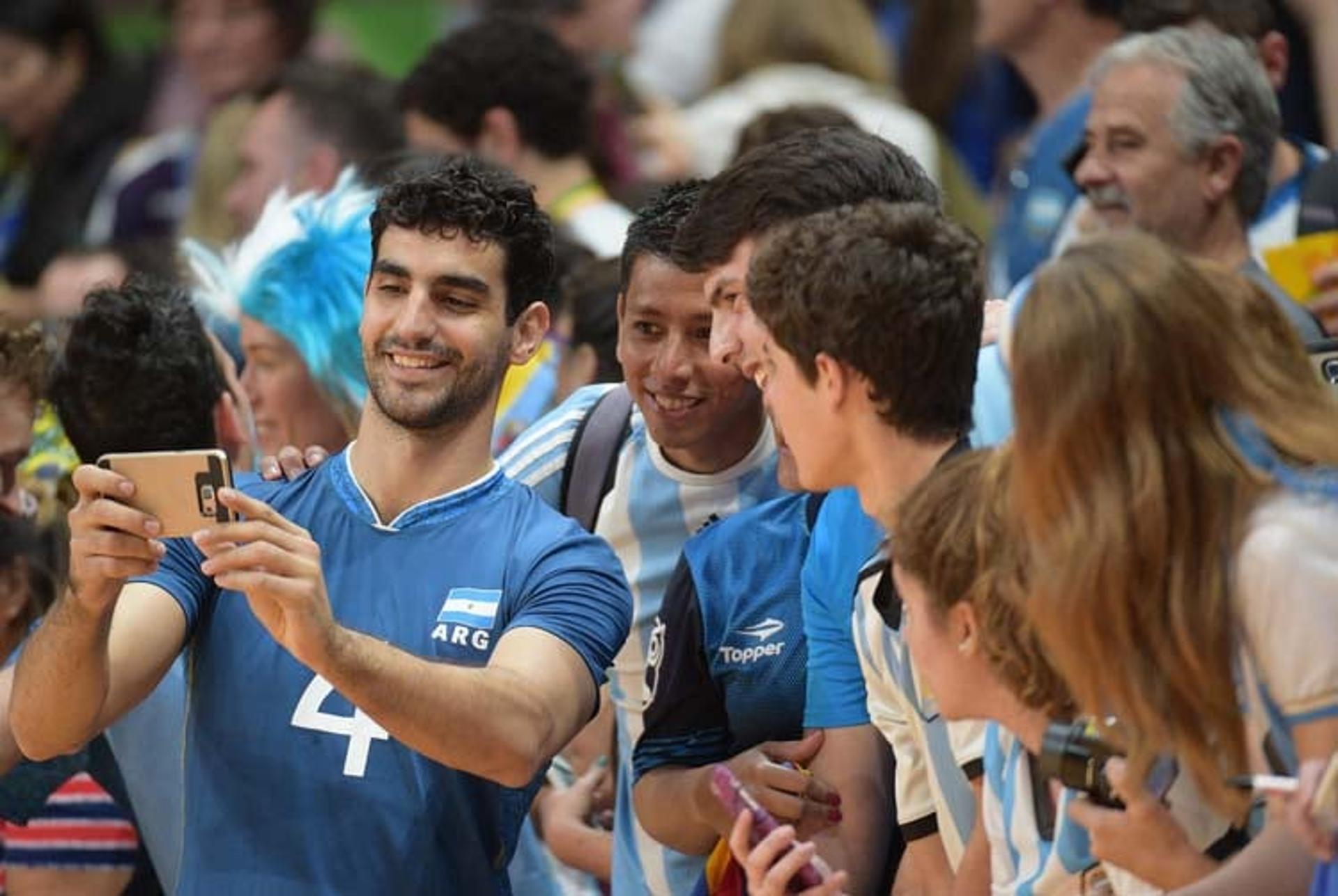 Ramos após jogo entre Argentina x Cuba, no vôlei