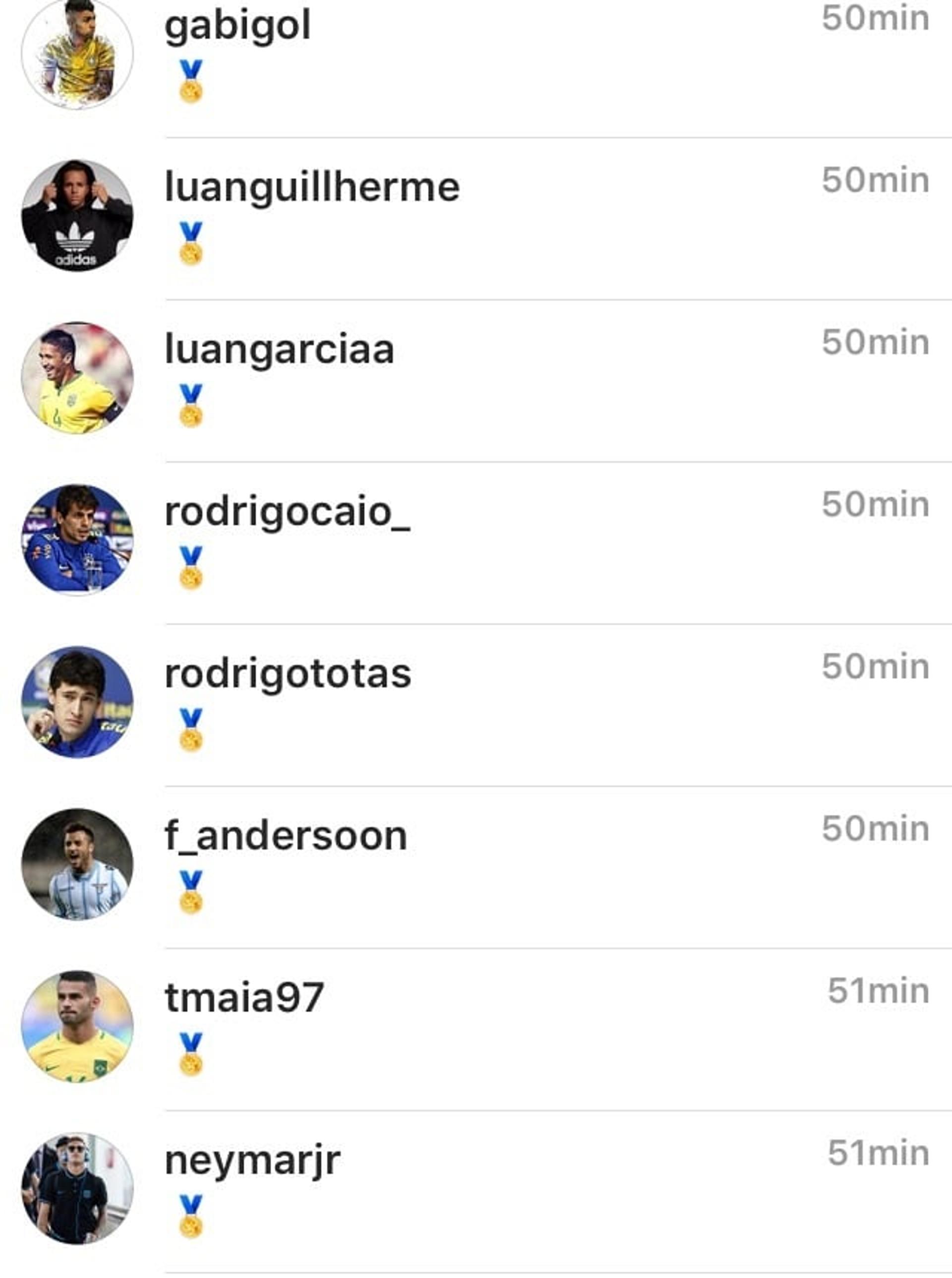 Jogadores rebateram com ironia o comentarista Neto (Foto: Reprodução)