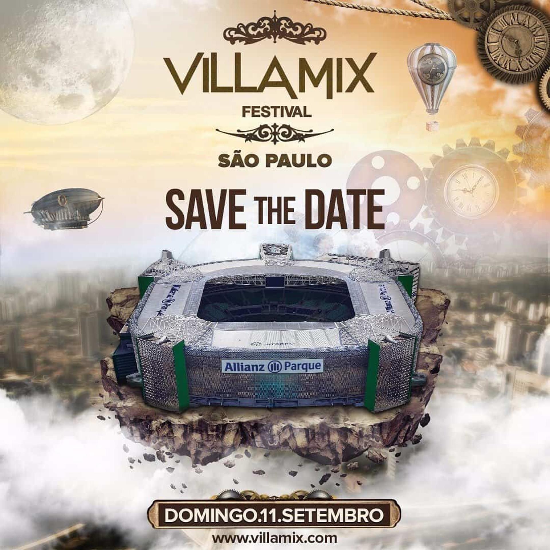 Allianz Parque receberá o Villa Mix Festival em 11 de setembro