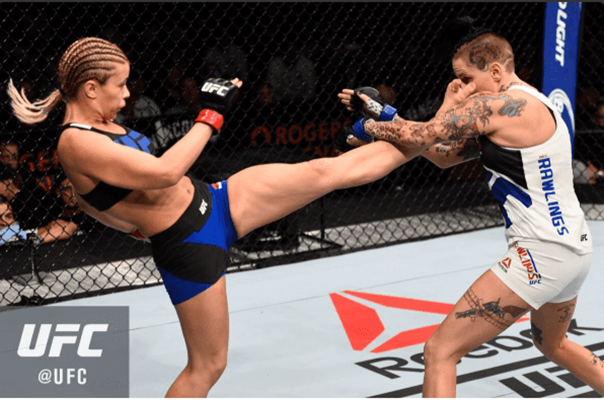 Paige VanZant nocauteou Bec Rawlings no segundo round