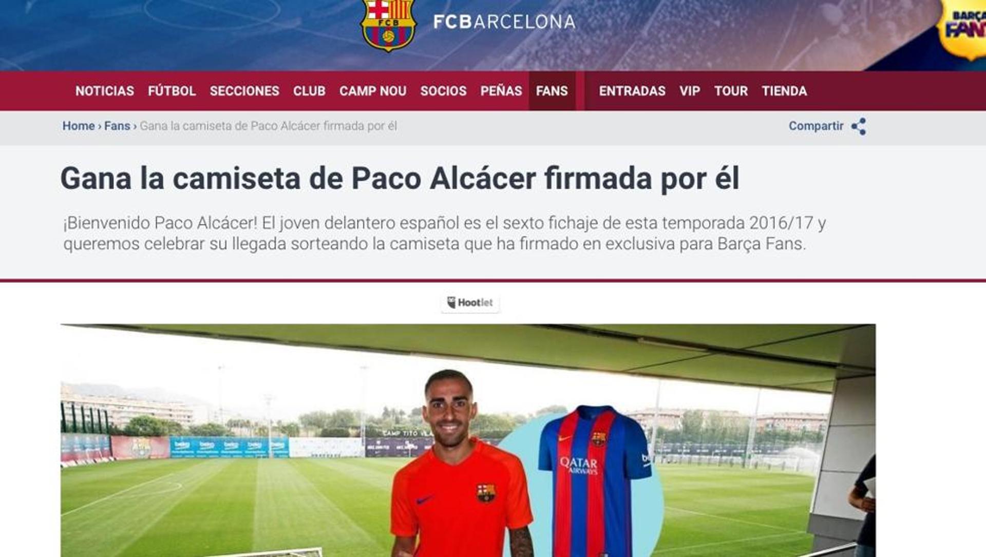 Alcácer no Barcelona