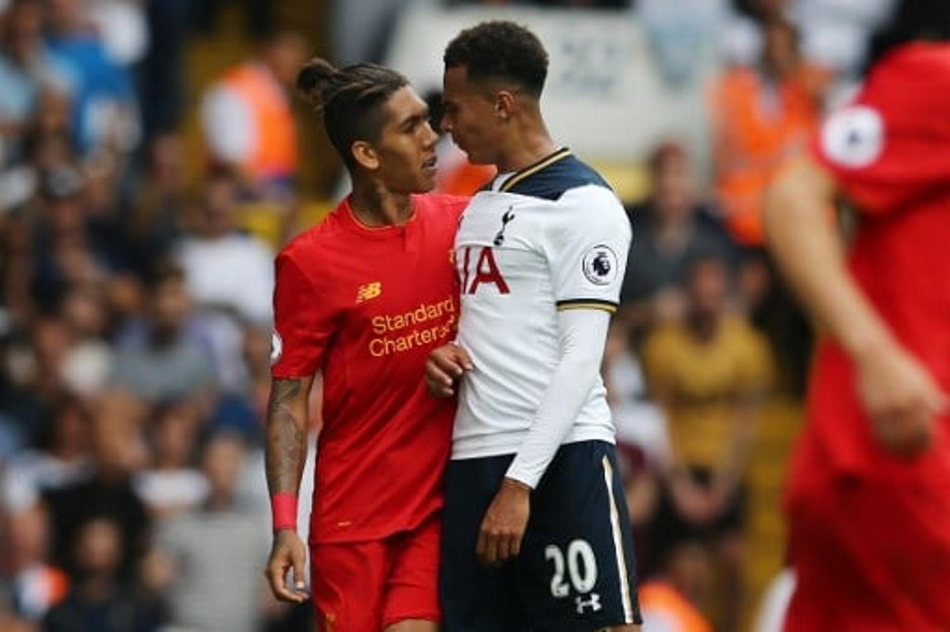 Roberto Firmino e Dele Alli - Tottenham x Liverpool