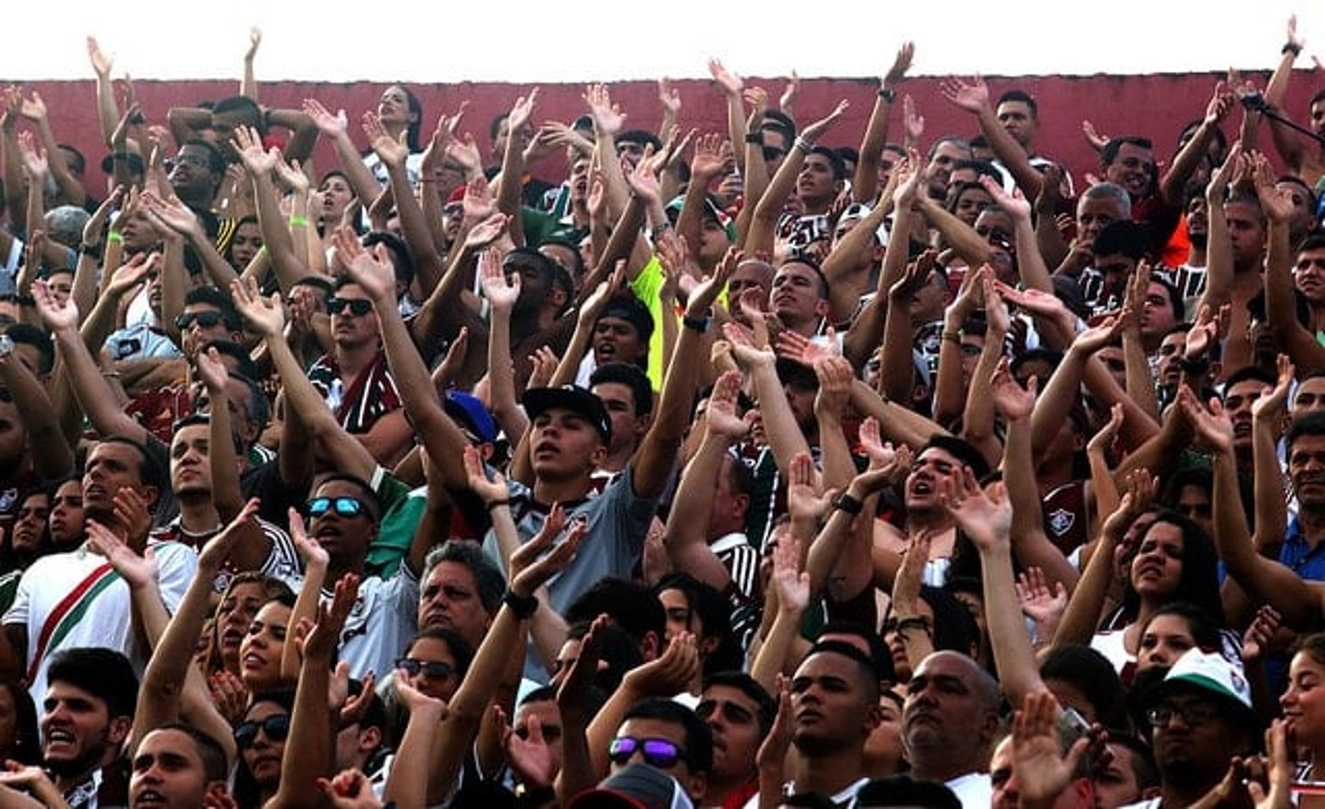 Torcida do Fluminense tem feito bonita festa no Giulite Coutinho (Foto: Nelson Perez/Fluminense F.C.)