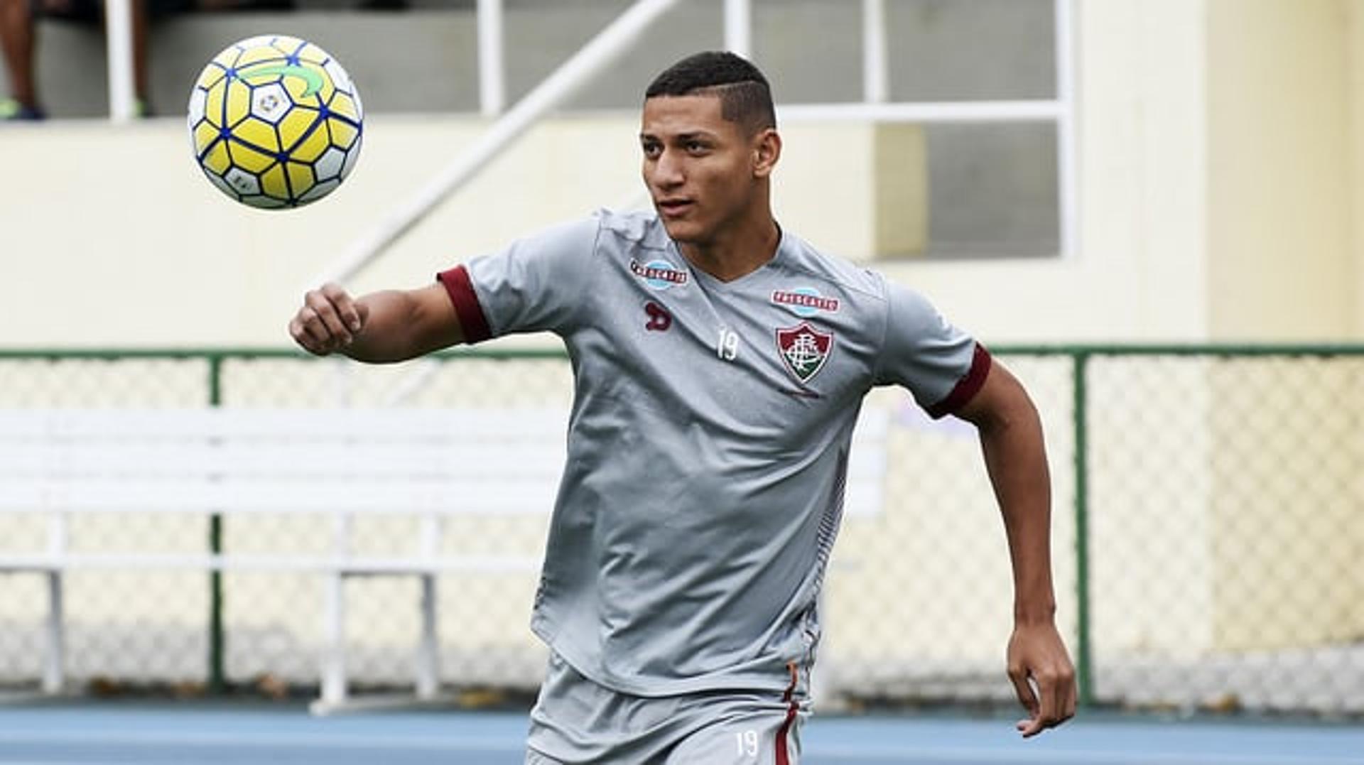 Richarlison no treino do Flumiinense (Foto: Mailson Santana /Fluminense F.C.)