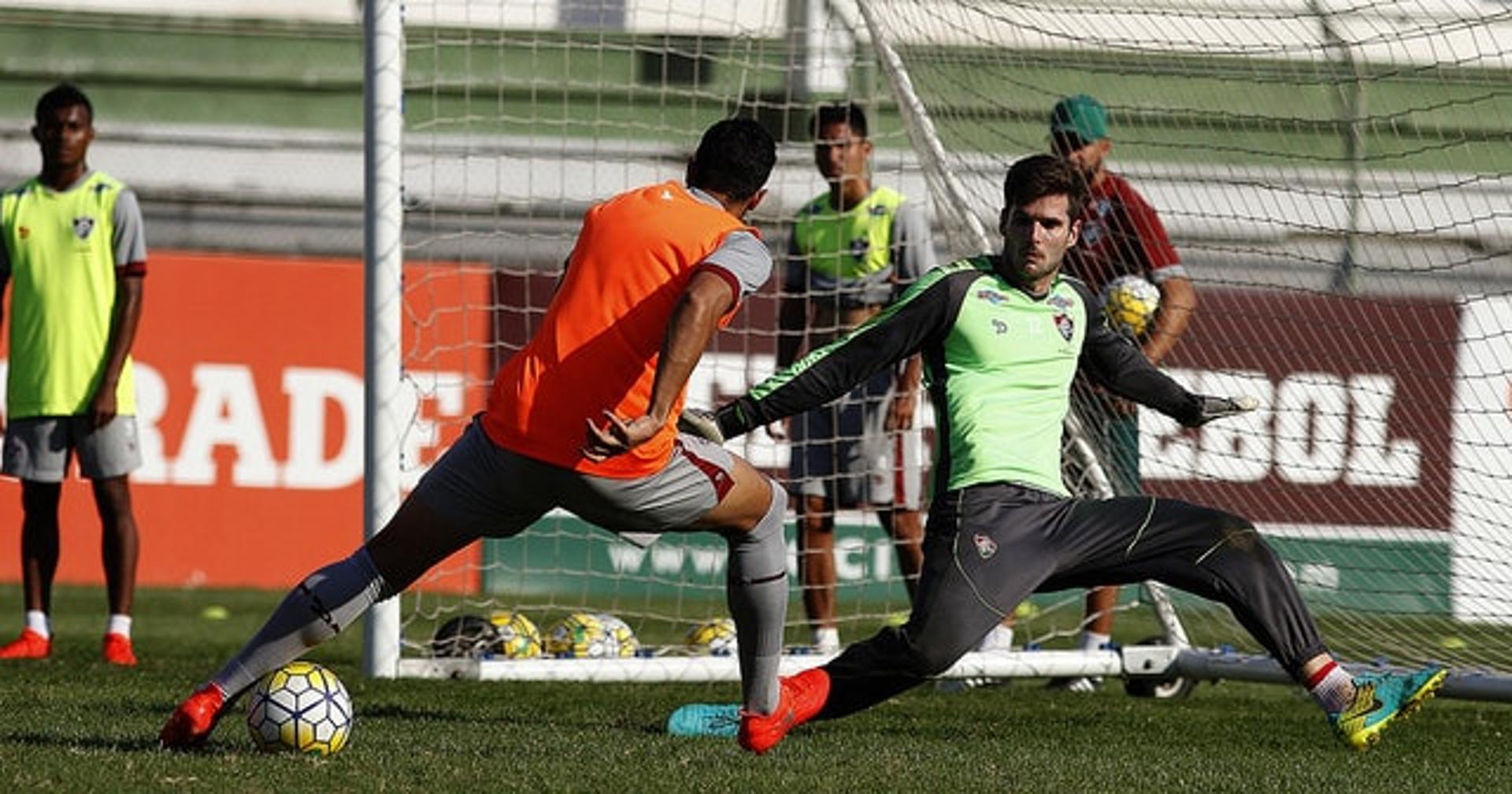 Júlio César em treino do Fluminense (Foto: Nelson Perez/Fluminense F.C.)