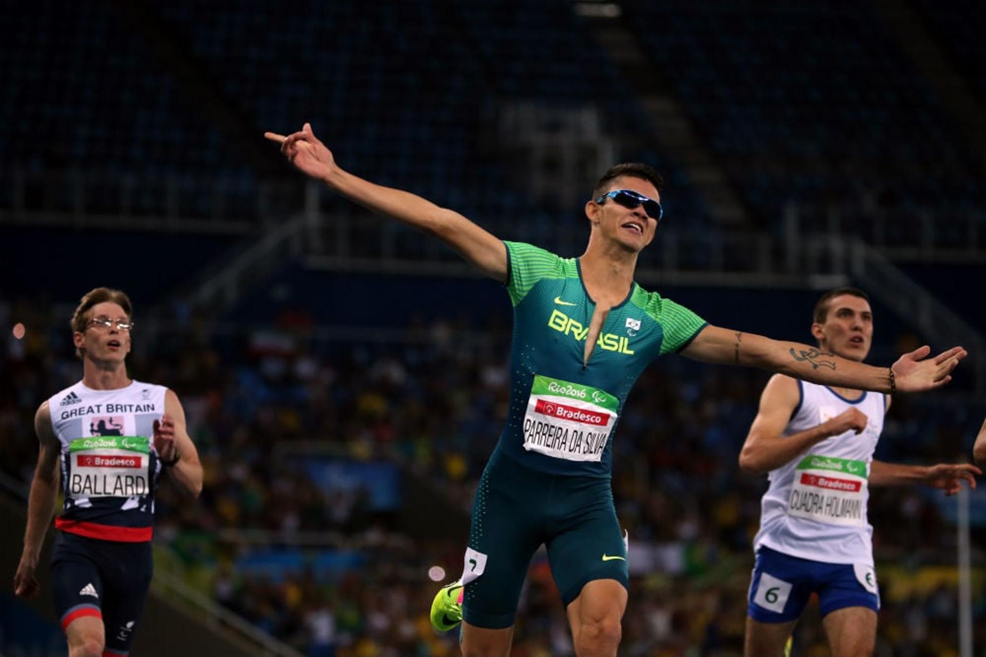 Rodrigo Parreira foi bronze nos 100m rasos T36