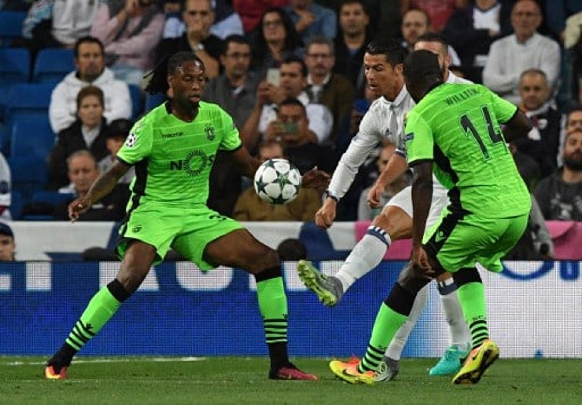 Cristiano Ronaldo, Ruben Semedo e William Carvalho - Real Madrid x Sporting