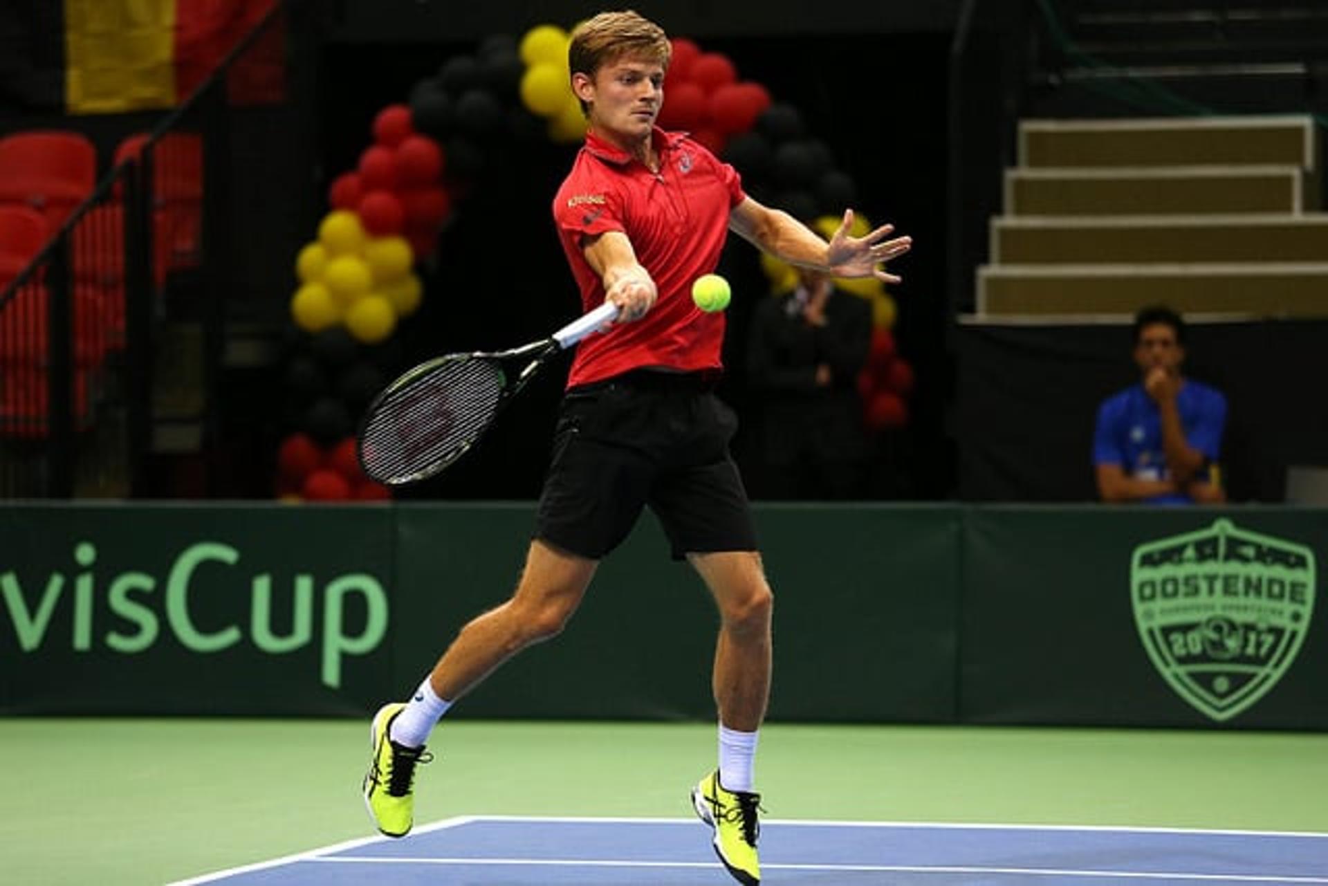 David Goffin enfrenta Thiago Monteiro em Ostend pela Copa Davis