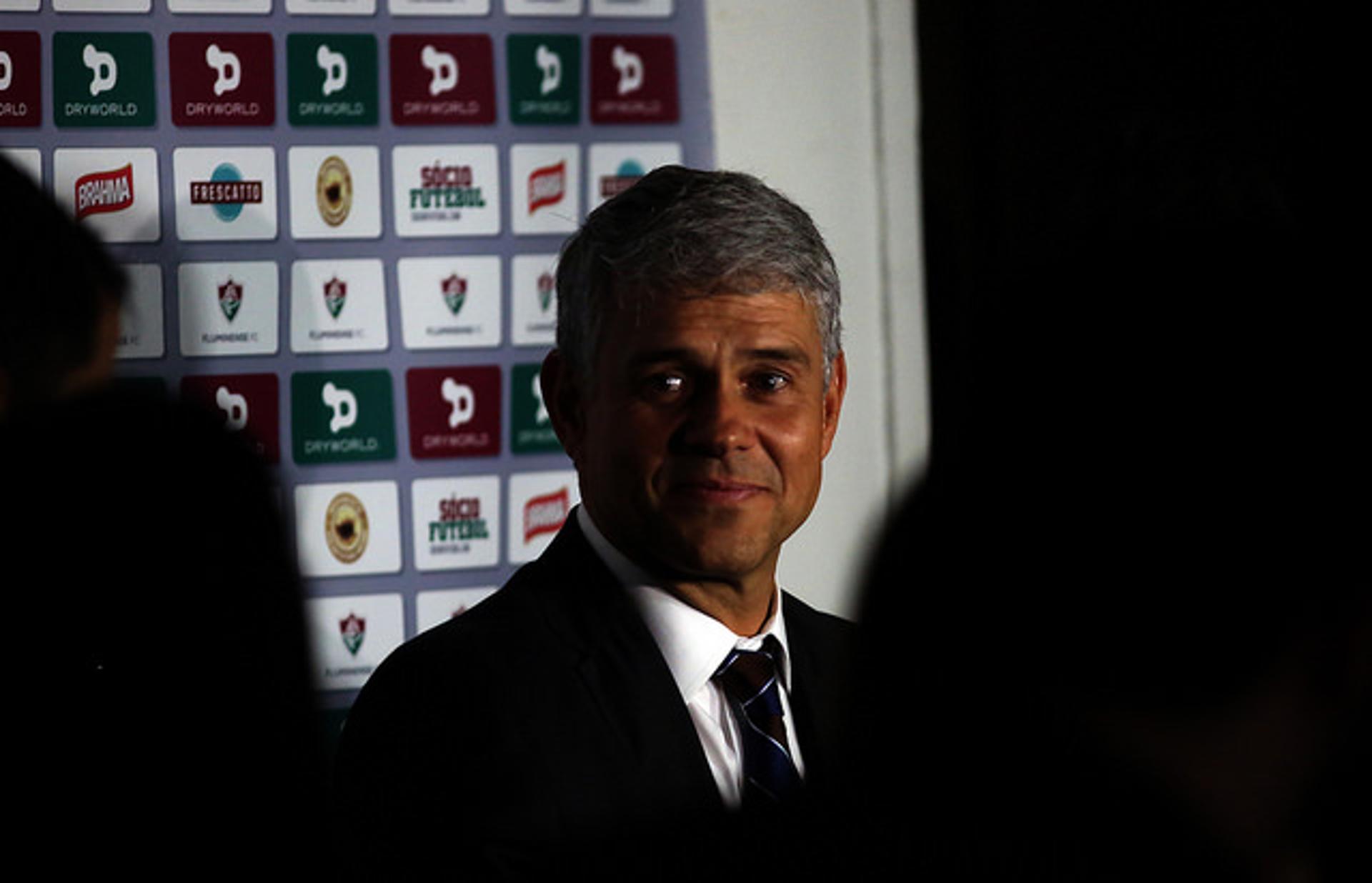 Peter Siemsen concedeu coletiva nas Laranjeiras (Foto: Nelson Perez/Fluminense F.C.)