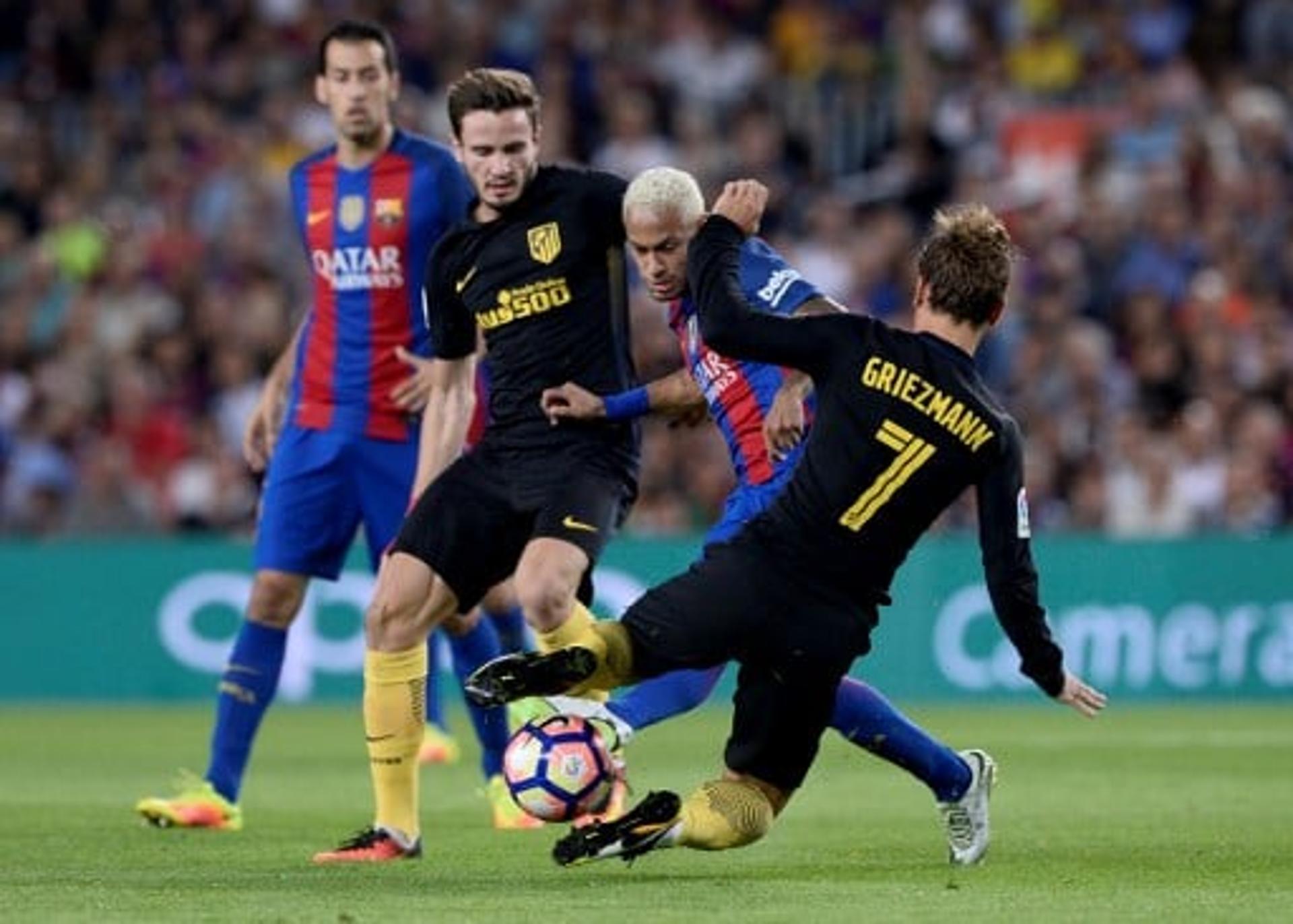 Neymar, Griezmann e Saúl Ñíguez - Barcelona x Atlético de Madrid