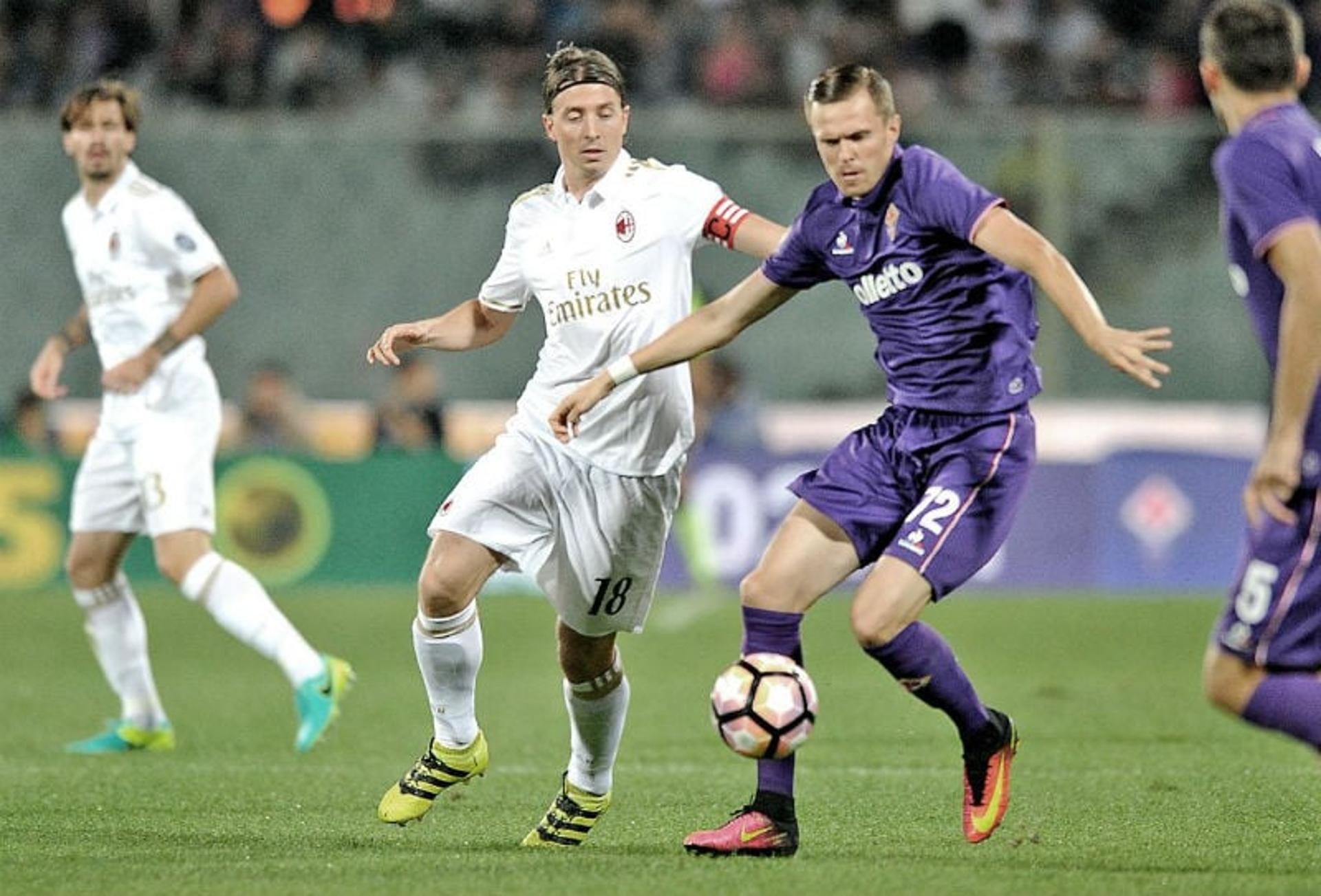 Ilicic e Montolivo - Fiorentina x Milan