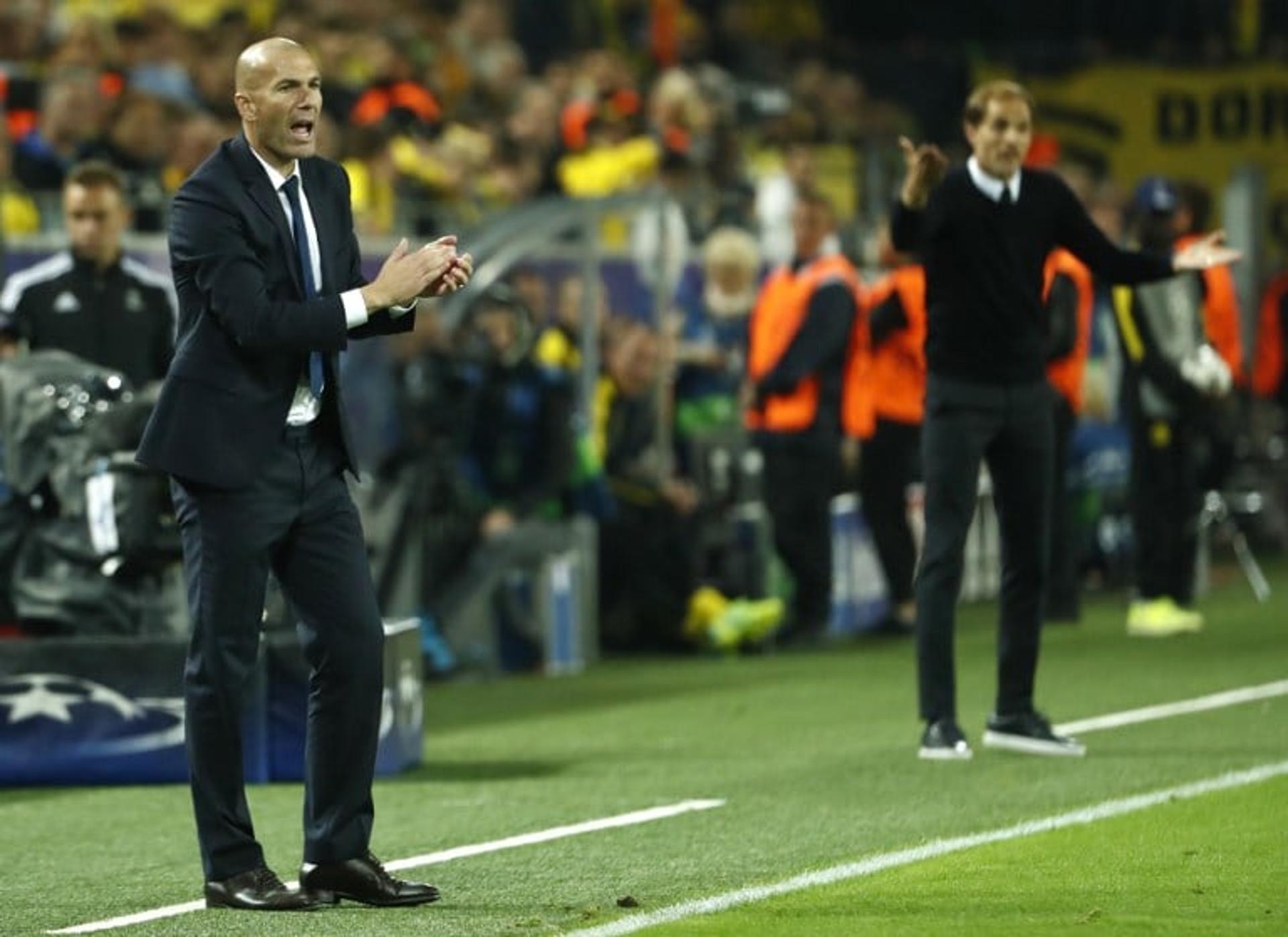 Thomas Tuchel e Zidane - Borussia Dortmund x Real Madrid