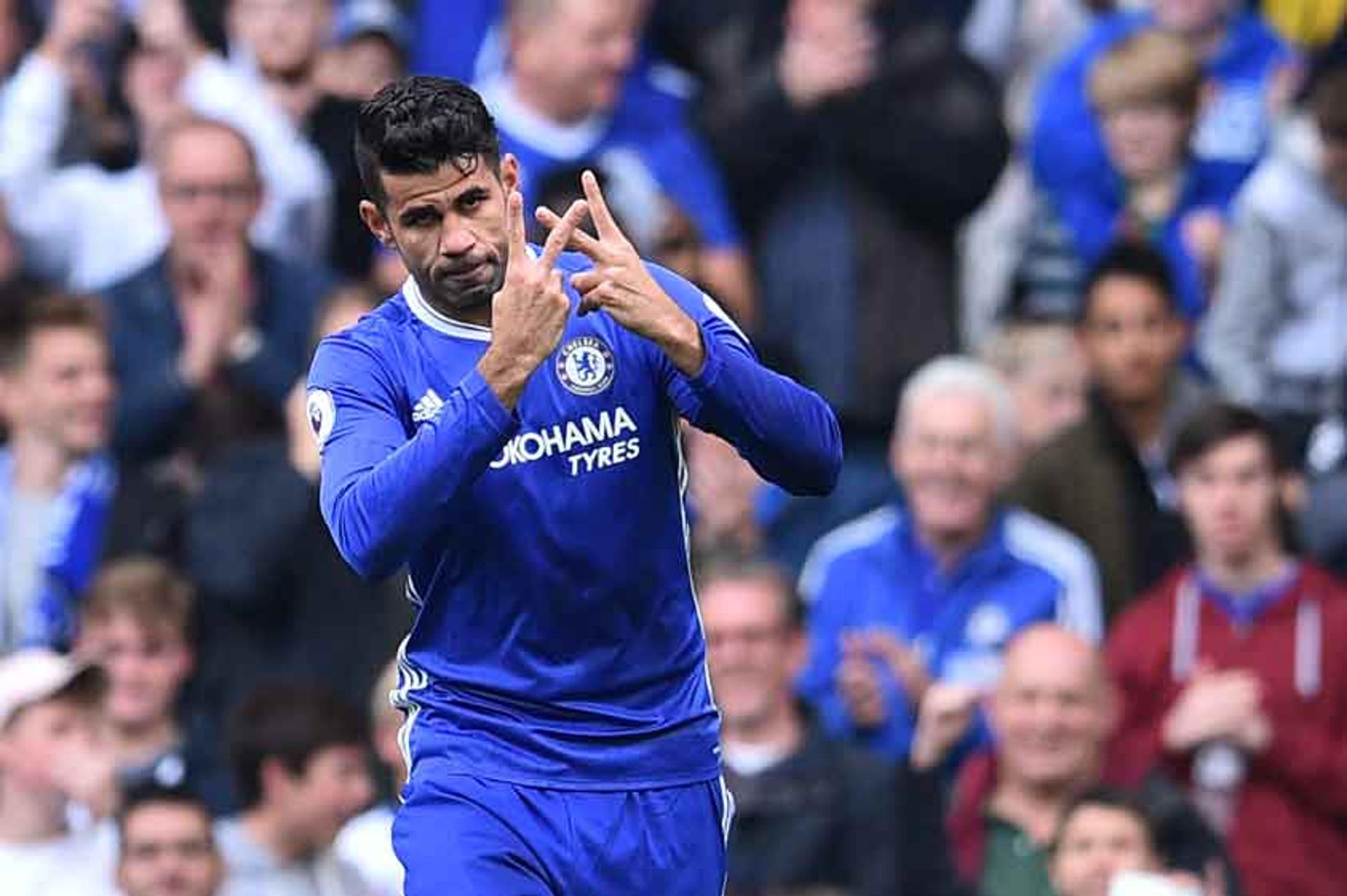 Diego Costa faz homenagem a Willian