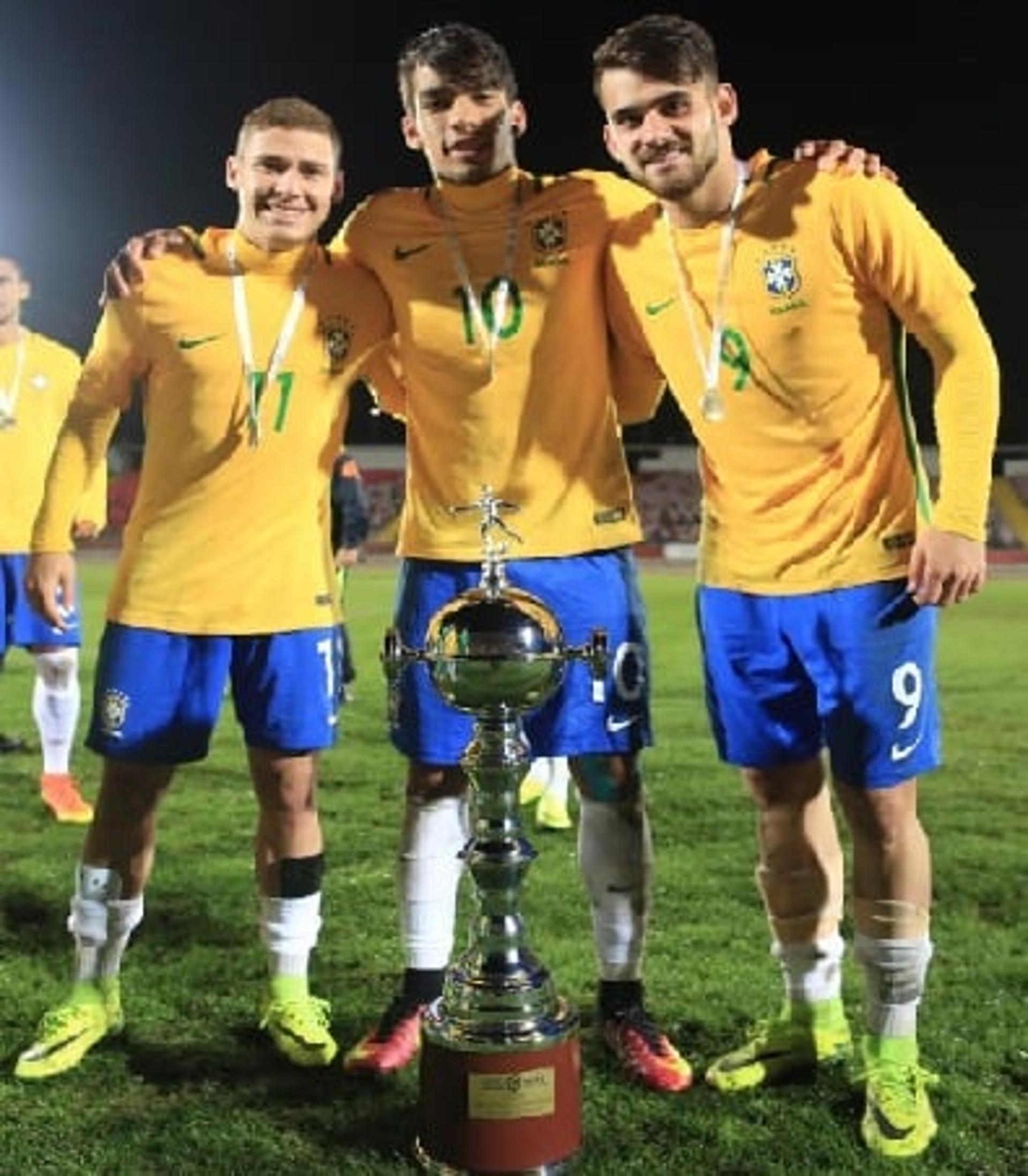 Felipe Vizeu e Lucas Paqueta ajudaram a Seleção na conquista do quadrangular disputado no Chile (Foto: Divulgação)