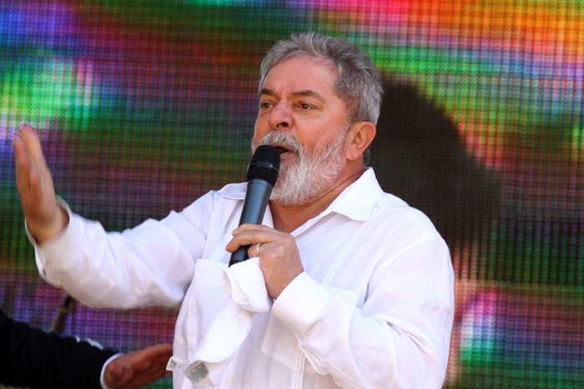 Lula no estadio do Corinthians