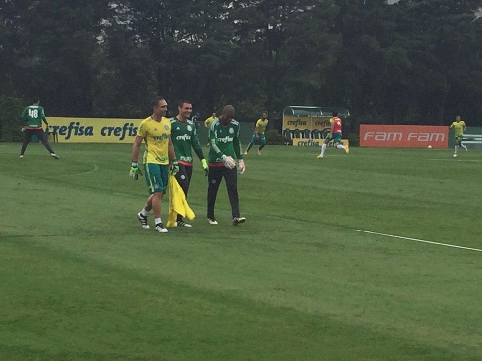 Fernando Prass faz primeiras defesas no Palmeiras